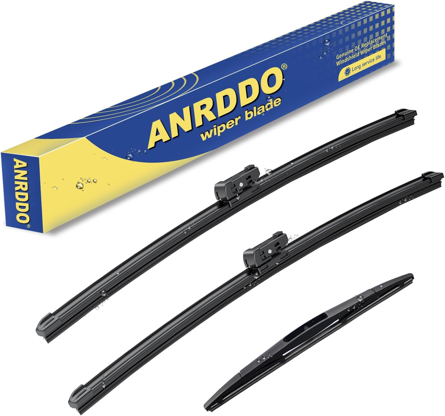 3 Wipers Factory Replacement For Subaru Forester 2019-2021 2022 2023 2024 Original Equipment Replacement Windshield Wiper Blades Set 26"+17"+14" (Set of 3)
