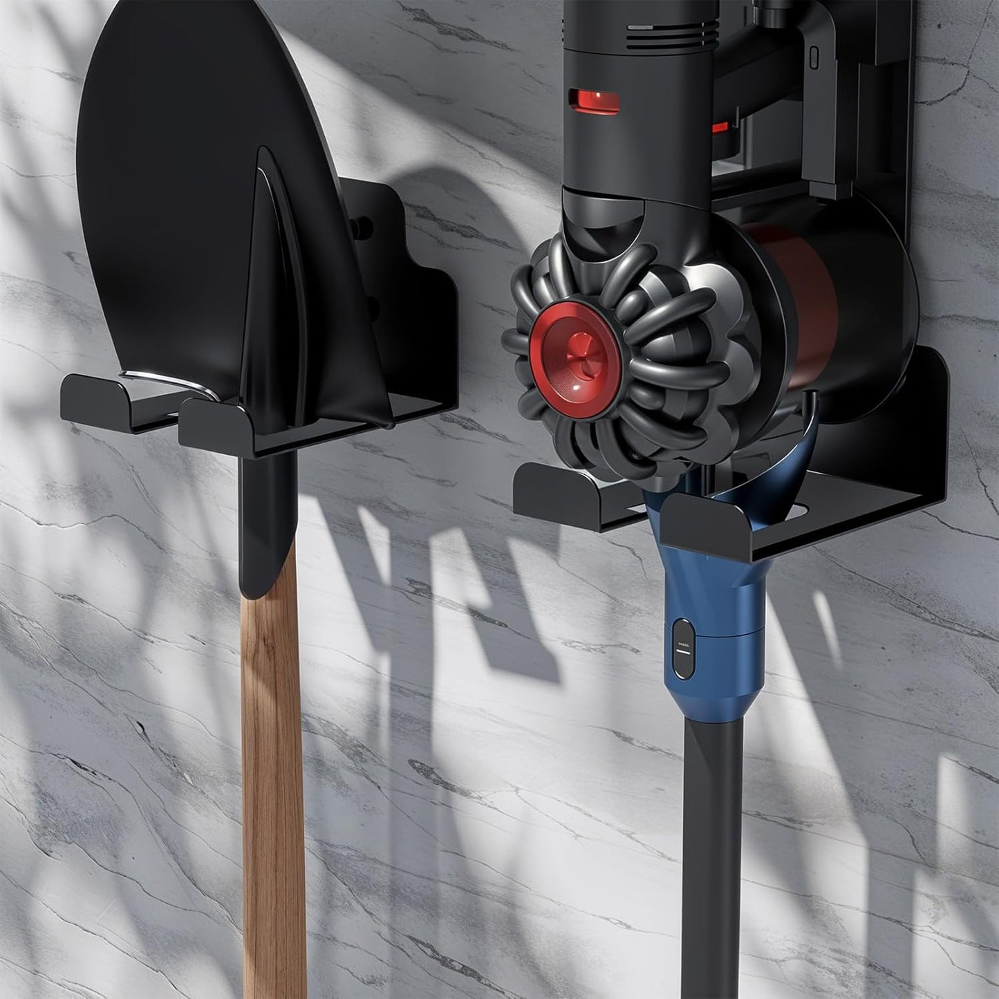 2 Pack Garage Organizer Trimmer Rack, Garden Power Tool Hanger Whackers Holder Wall Mounted for Grass Trimmer, Hedge Trimmers, Garage Trimmers, Garden Tools