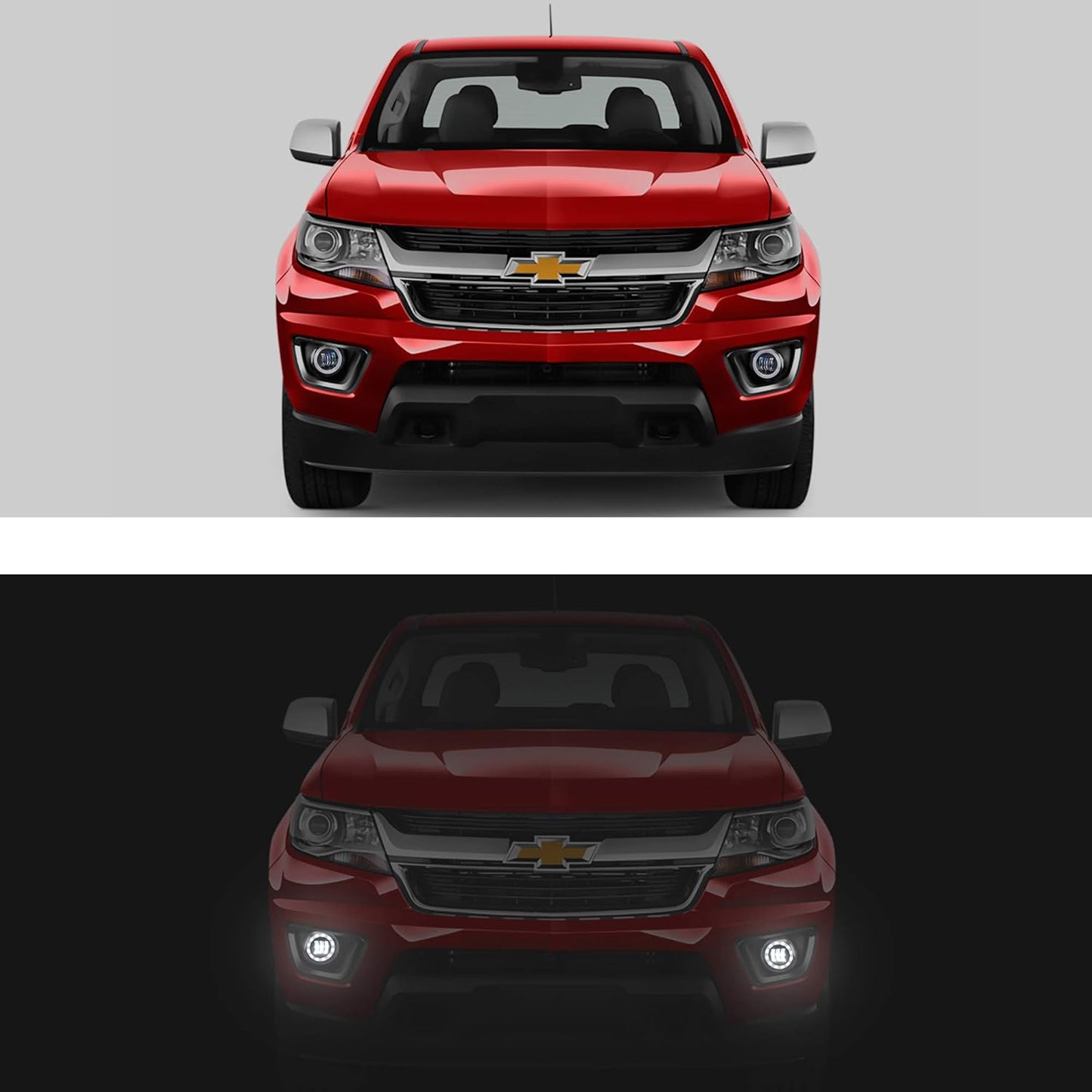 Tecoom LED Fog Lights Compatible with Chevy Colorado Silverado Camaro Tahoe/Suburban Avalanche/Ford Escape Mustang, Bumper Fog Lamps [Only Fit Model with 2 Same Fog light]