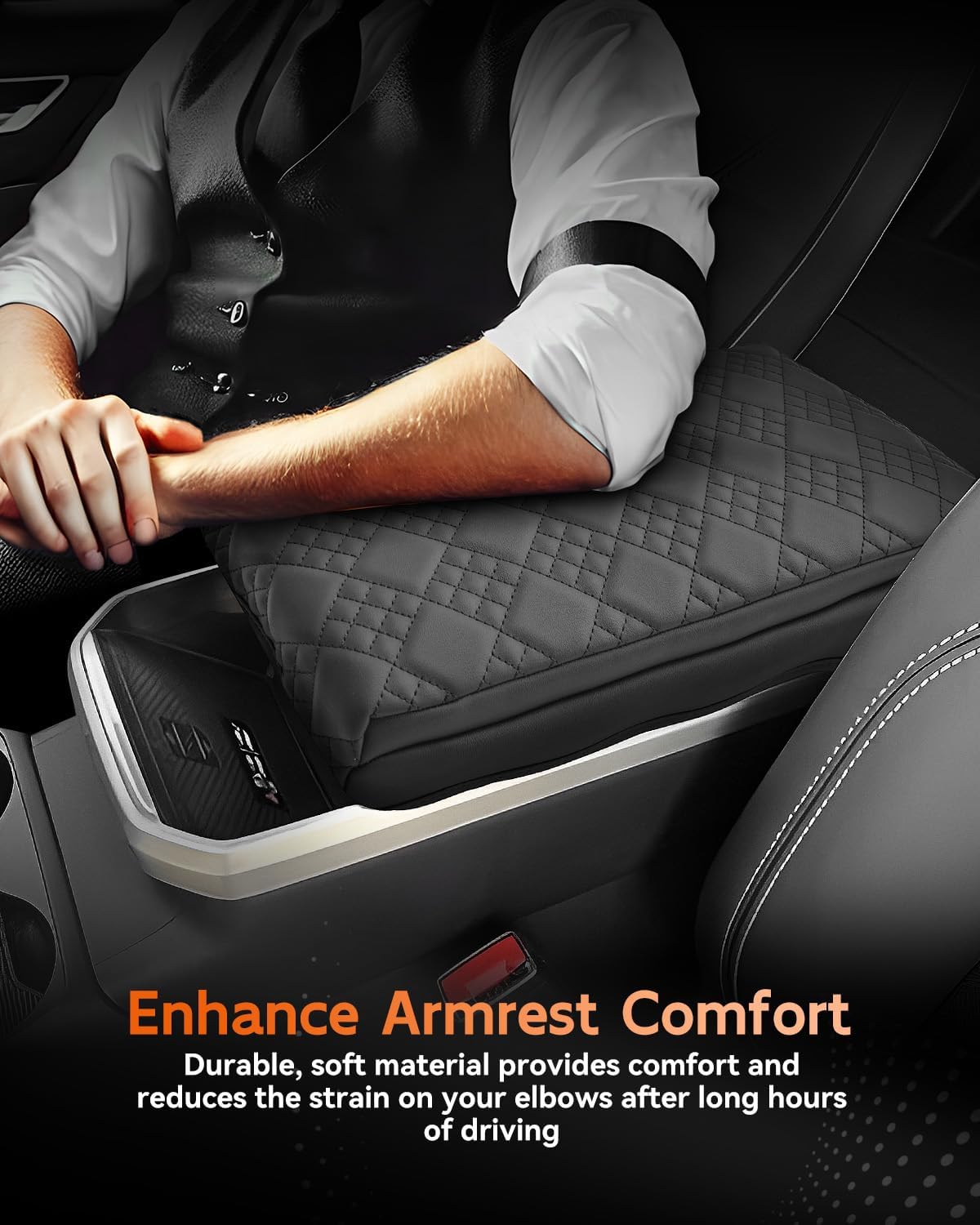 CDEFG for 2025 2026 GMC Terrain Center Console Cover Armrest Box Cover Terrain (Elevation, AT4, Denali) Accessories Console Arm Rest Protector Thickened