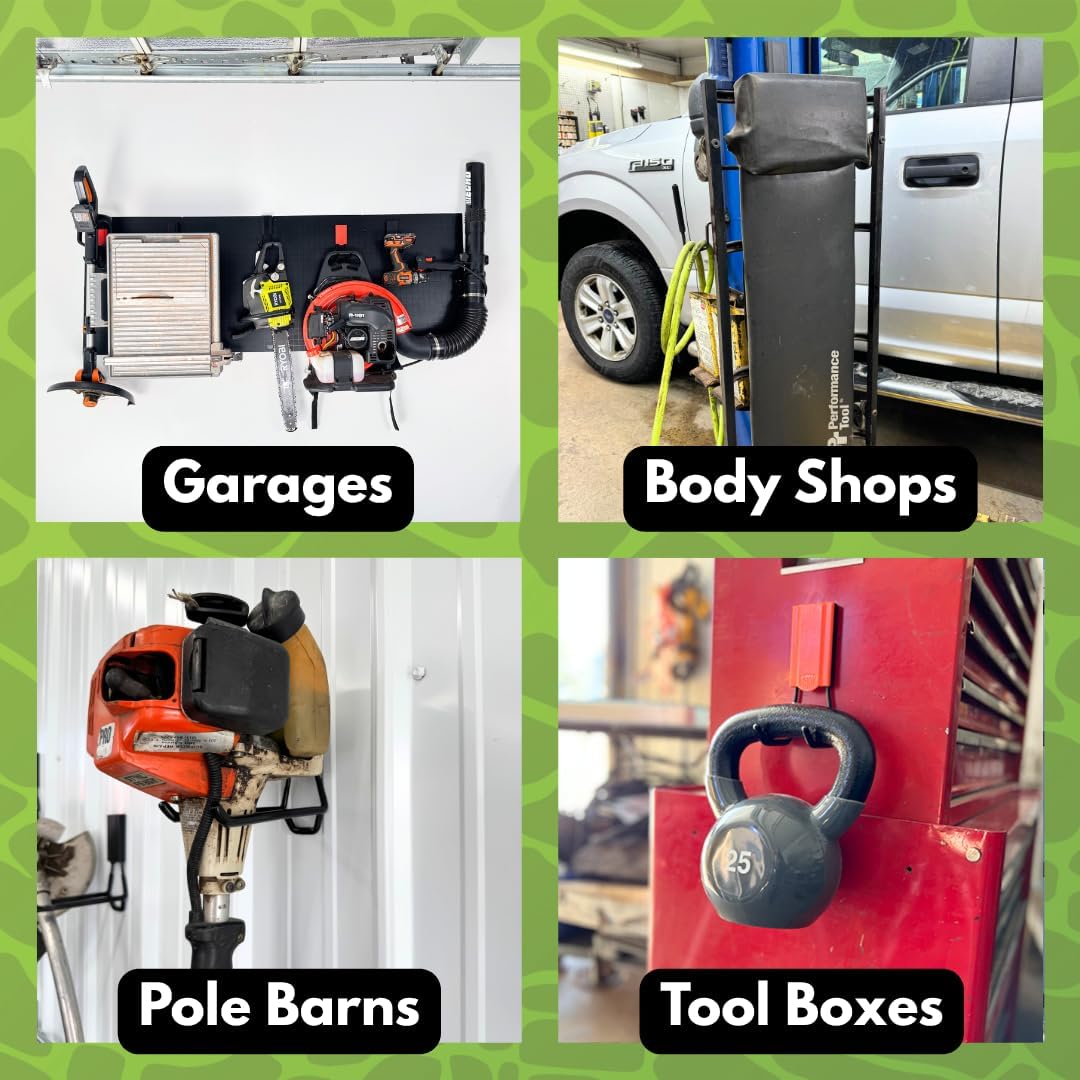 GATOR MAGNETICS Open Storage Hook: 4in Black 3-Pack, The Ultimate Workshop & Garage Storage Systems, Heavy Duty Magnetic Hooks, Sturdy Tool Organization Solutions, 25lb Hold, for All Steel Surfaces