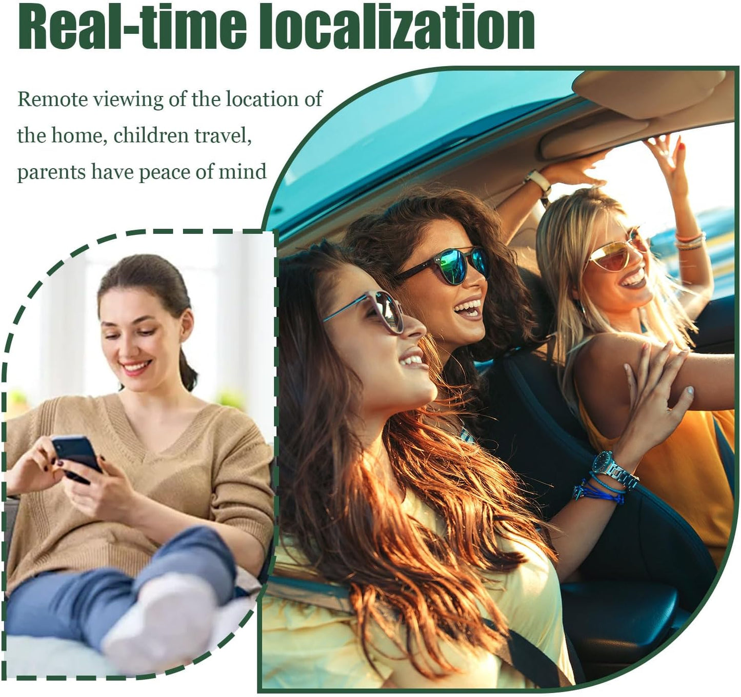 2025 New GPS Tracker for Vehicles,Car Portable Real Time GPS Tracking Device,Full Global Coverage Location Tracker for Car,Kids,Dogs.Long Standby/No Monthly Fee/No SIM Card Required/No Subscription