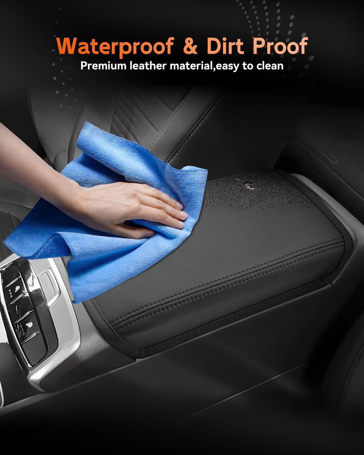 CDEFG for 2022-2025 Hyundai Santa Cruz Center Console Cover Armrest Box Cover for Santa Cruz Pickup (SE, SEL, SEL Activity, XRT, Limited) 2022 2023 2024 2025 Accessories Console Arm Rest Protector