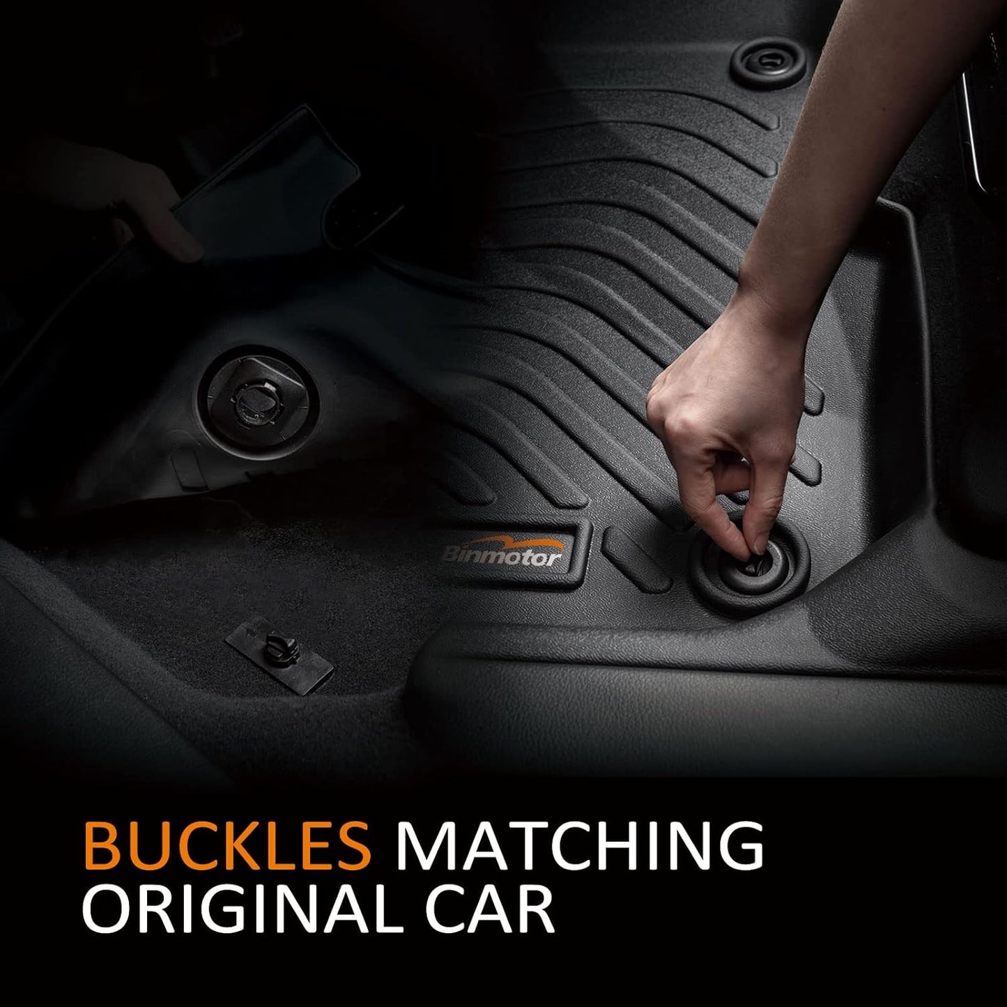 Binmotor-Floor Mats for Lincoln Nautilus 2024 2025, All Weather Mats for Lincoln Nautilus Rubber Liners, Nautilus Car Mats Accessories