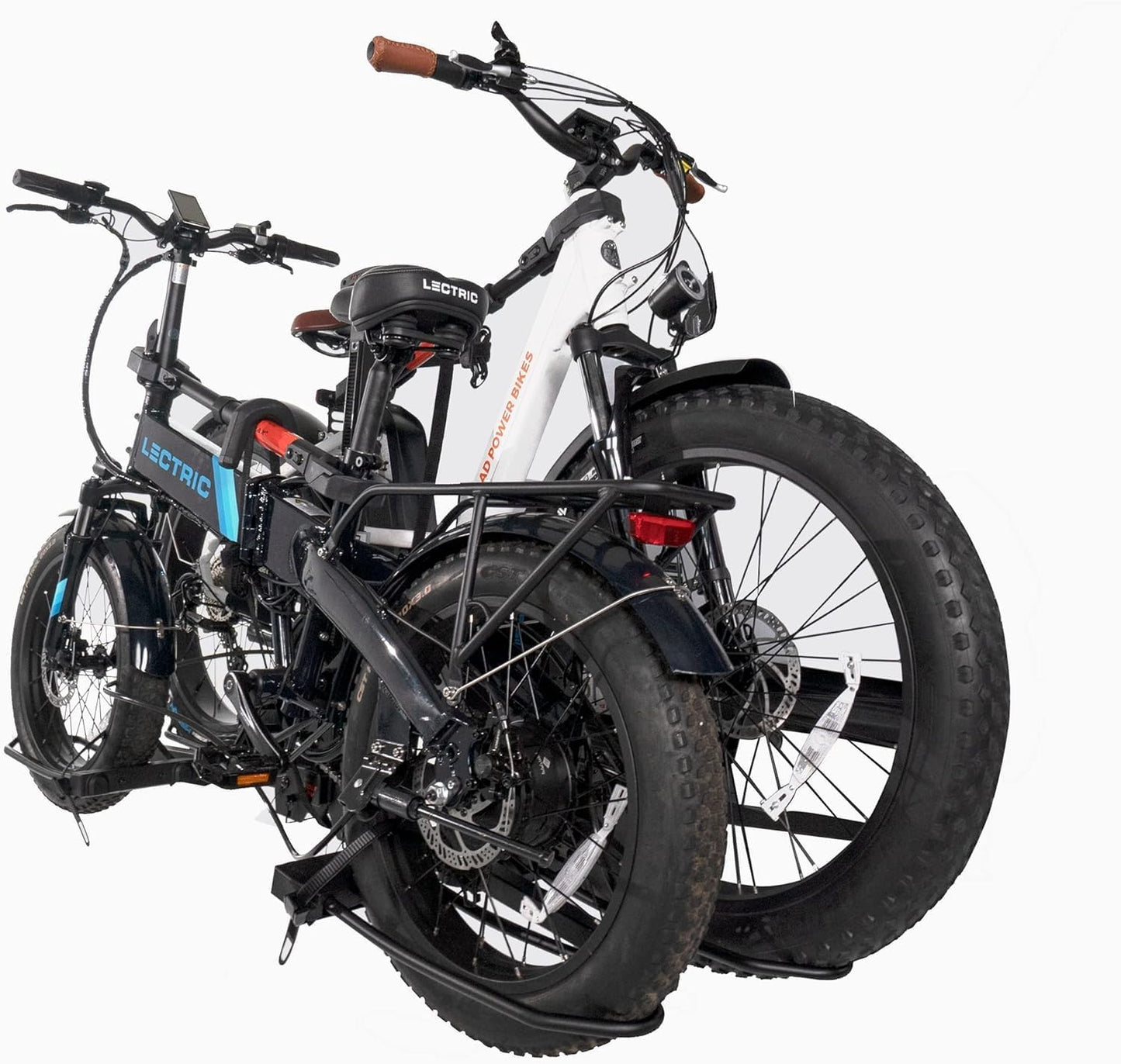 HYPERAX 2023 Volt RV -RV Approved Hitch Mounted 2 E Bike Rack Carrier for RV,Camper,Motorhome,Trailer,Toad with 2" Tow Hitch Receivers - Up to 2X 80lbs eBikes with Up to 5" Fat Tires