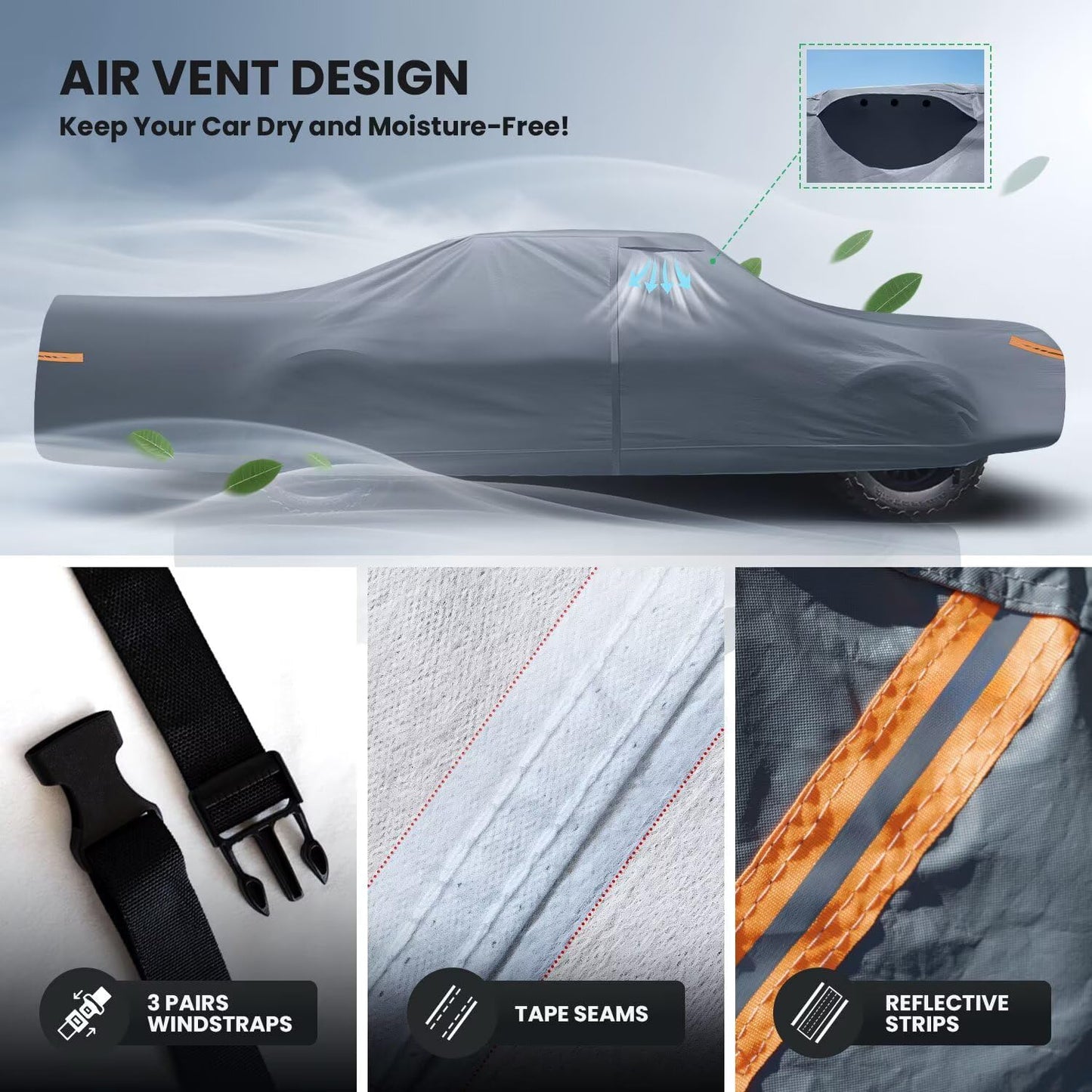 Waterproof Mercury Grand Marquis Marquis(1983-2011) Car Cover with Breathable Vents, [2025 Upgrade] Premium Covers with Cotton Liner And Zipper Door, Sun Rain Snow Dust Uv Protection.(Gift with Towel)