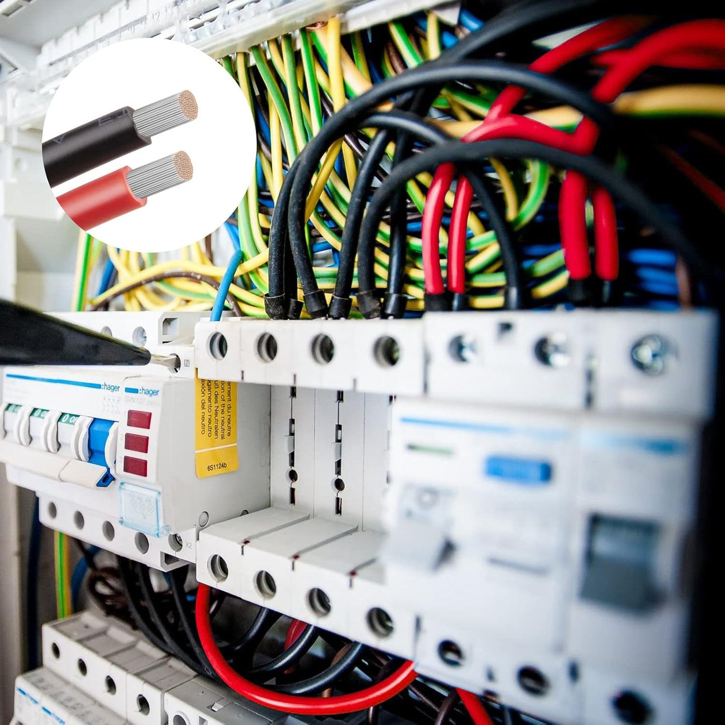 4 Gauge Wire - iGreely 30 FT Red & 30 FT Black 4 Gauge Tinned Copper Electrical Wire Cable for Car Audio Automotive Trailer Marine Harness Wiring 4AWG 30Ft