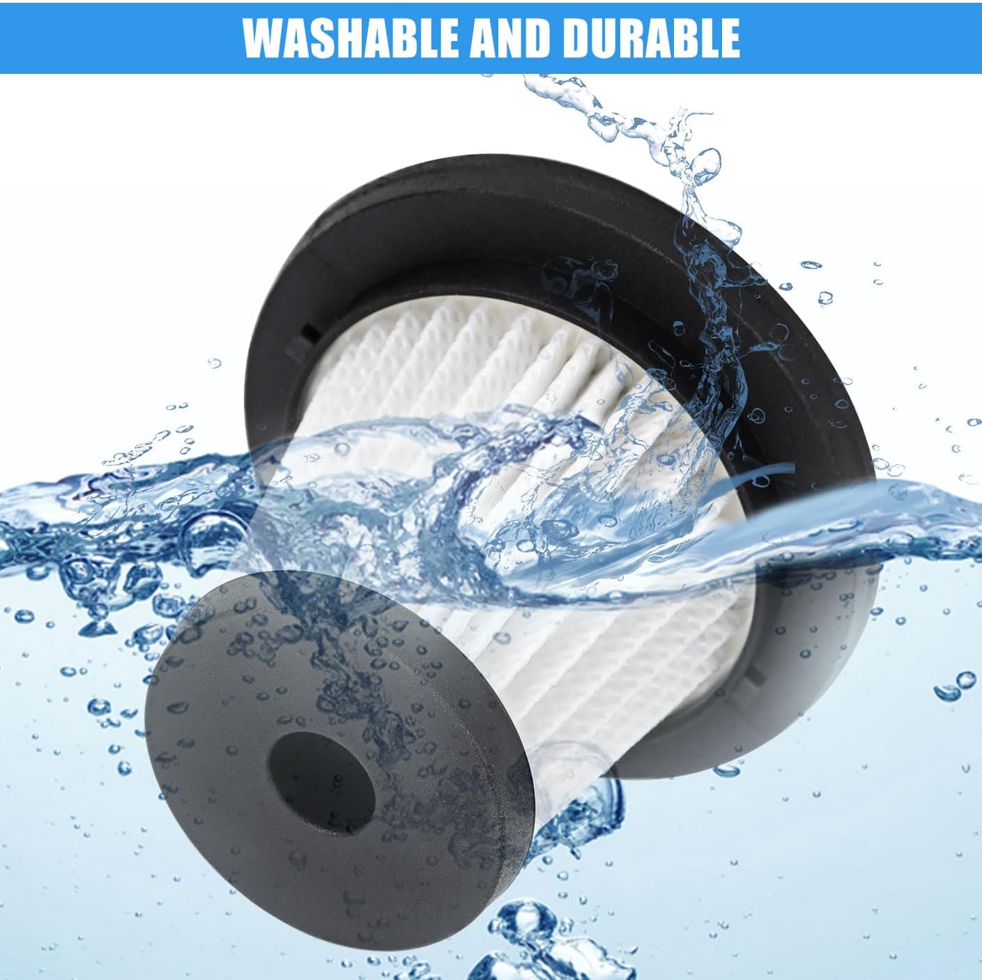 4 Pack LT-135 HEPA Filter Replacement: for JONYJ Handheld Car Vacuum Cleaner Compatible with Vizeusvac Car Vacuum Cleaner