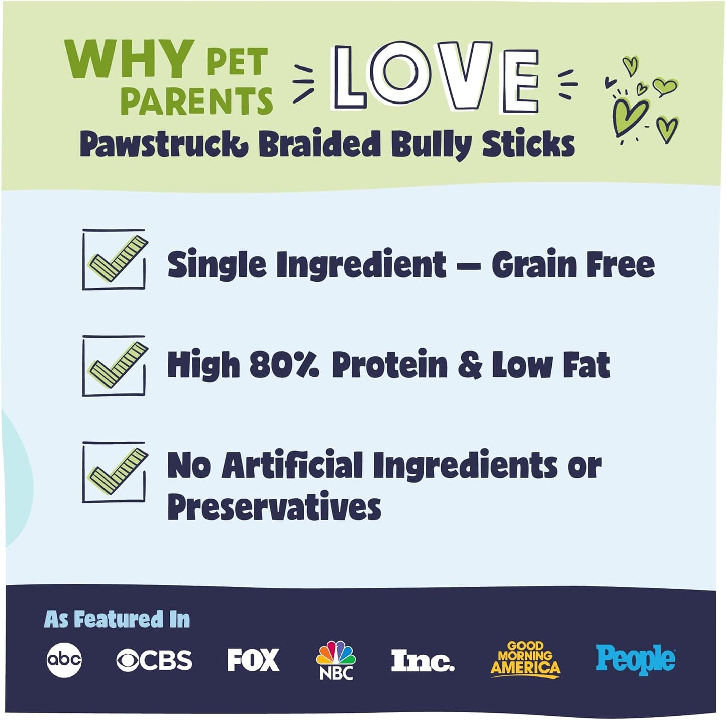Pawstruck Natural 7” Braided Bully Sticks for Dogs, Tough Long-Lasting, Rawhide-Free, Low Odor, Healthy Single Ingredient Chew Treat for Aggressive Chewers, 25 Count, Packaging May Vary