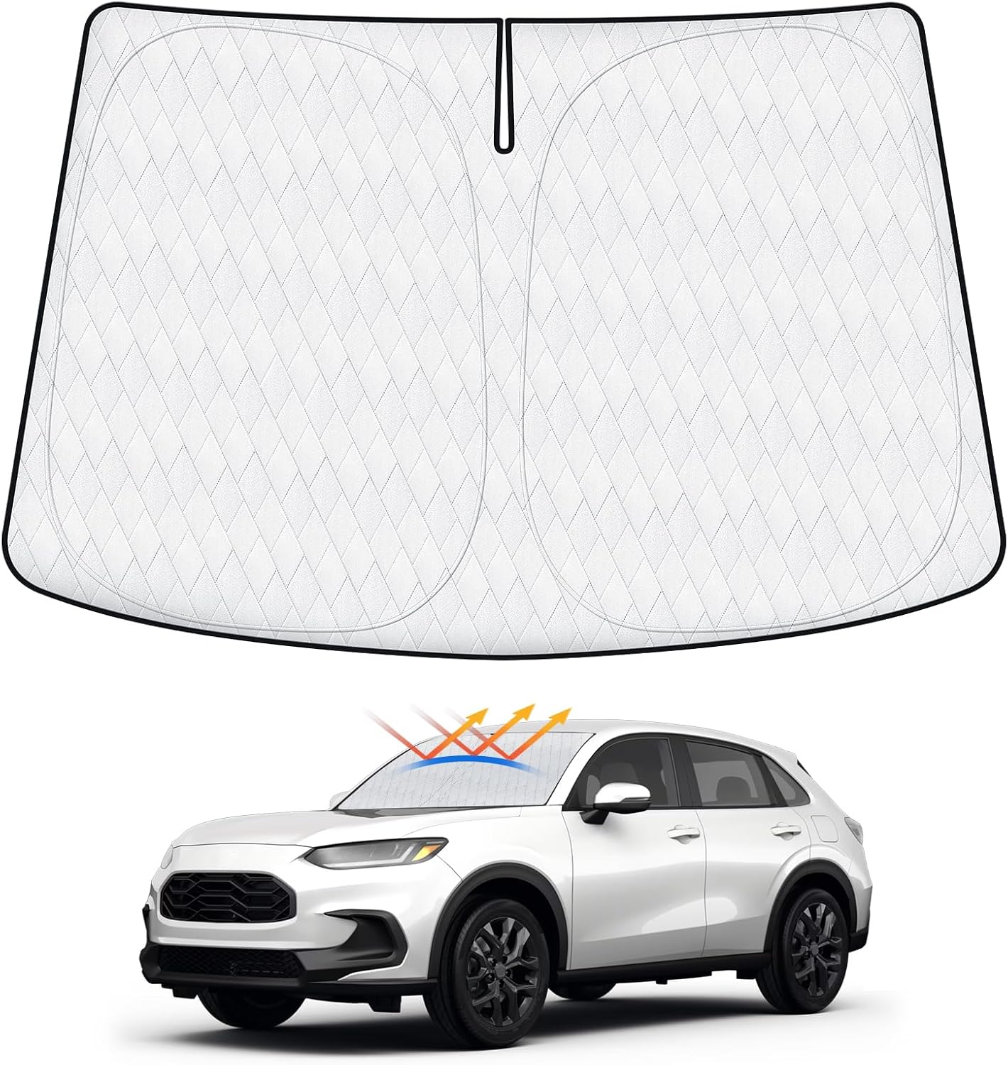 5-Layer Windshield Sunshade Fits for Honda HRV Sun Shade 2023 2024 20225 Accessories Foldable Car Window Sunshade for HR-V Sun Visor