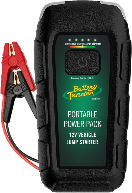 Battery Tender 600 AMP Lithium Jump Starter for 12V Batteries in Gas and Diesel Engines Up to V6-6400mAh Portable Emergency Power Station - 030-1000-WH