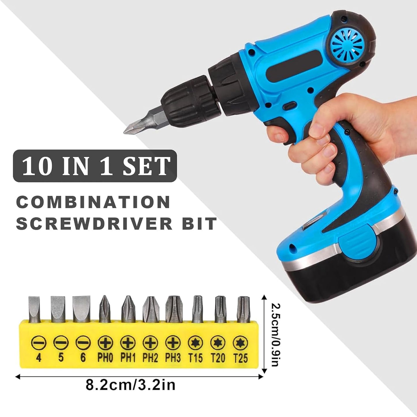 18Pcs Flexible Drill Bit Extension, Include 3Pcs Rotatable Socket Adapter 2Pcs 105° Right Angle Drill Attachment 10 Short Screwdriver Bits 90° Angled Bits and 2 Bendable Extension Tool