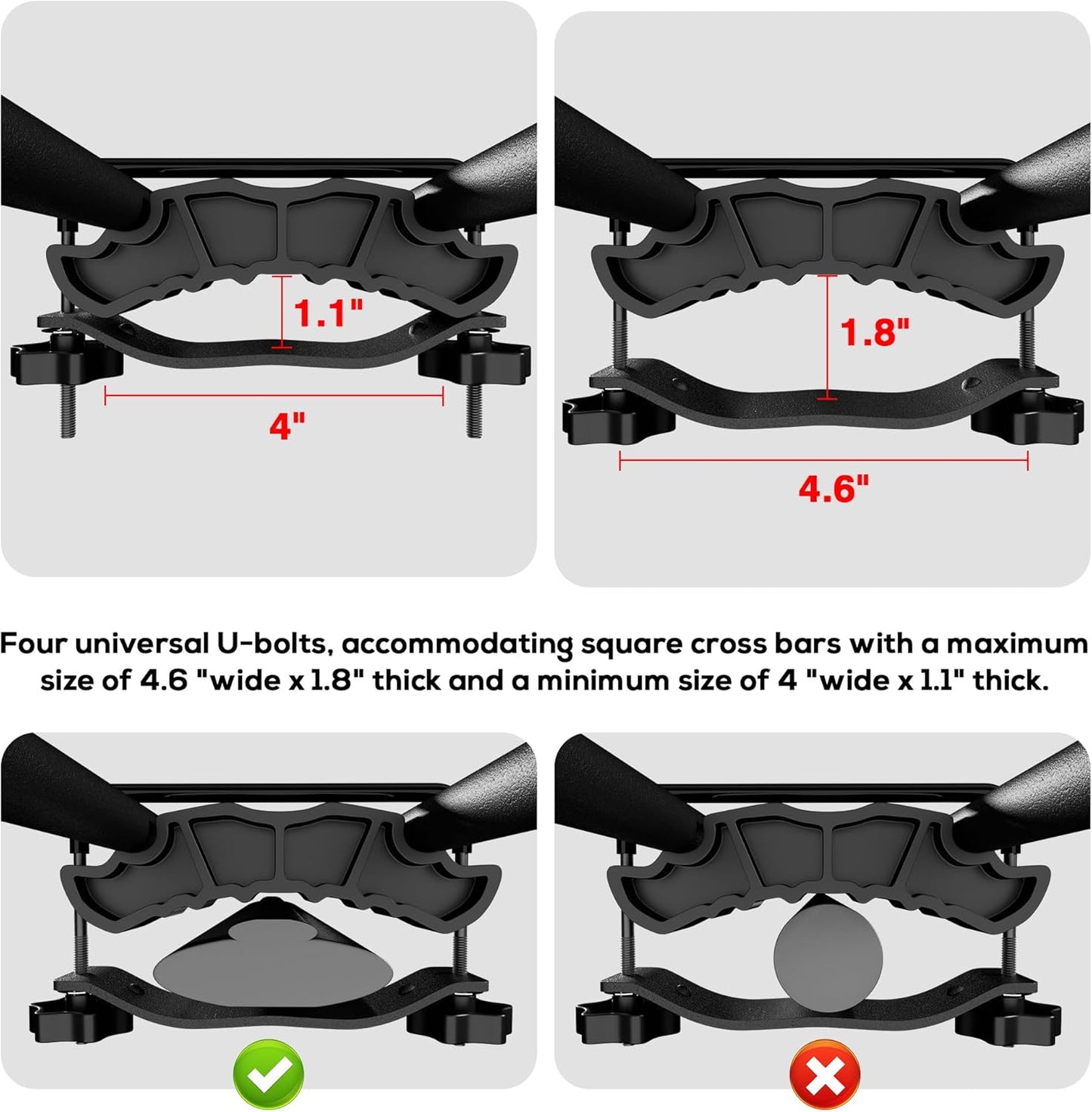 Wildroad Roof Rack Cargo Basket, Upgraded 4” Fence Wide Car Roof Basket, 84"x 50"x 4" Universal Car Top Carrier Basket with Super Duty Bungee Cargo Net and Ratchet Straps Fits for SUV Truck Cars