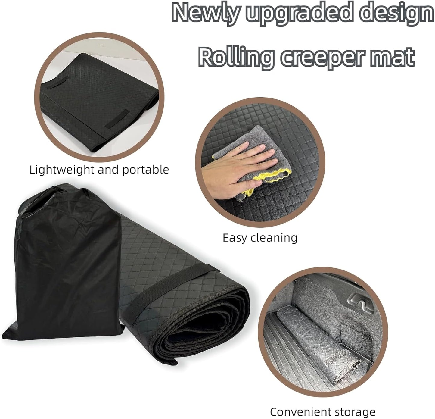Magical Rolling Creeper Mat Car Repair Garage Mat 60"X28",Made Available for Self-Driving Tour、Long-Haul Truck for Working On The Ground Working Excellent auto Mechanic Repair mat