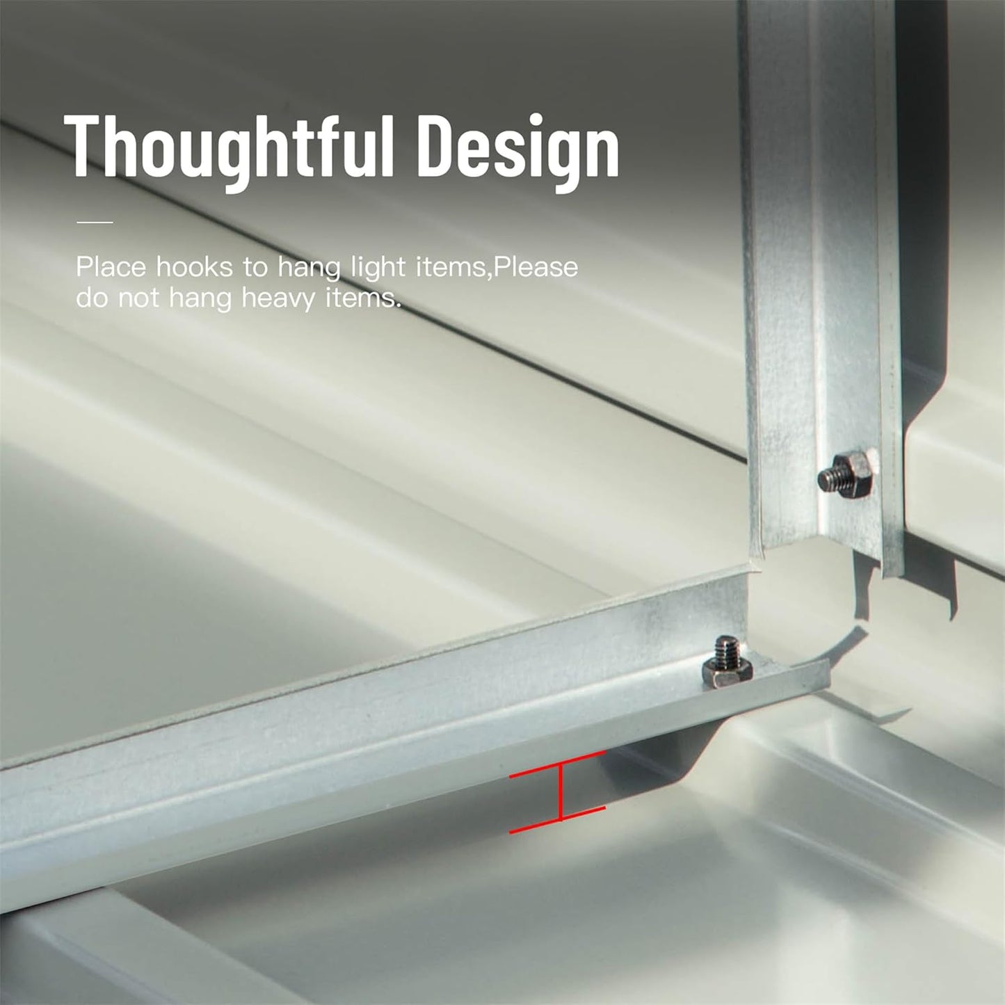 IKERY Galvanized Steel Garden Shed - 5.7' x 3' with Floor, Ventilation Vents and Lock, All - Weather Outdoor Storage for Tools in The Backyard, Dark Gray