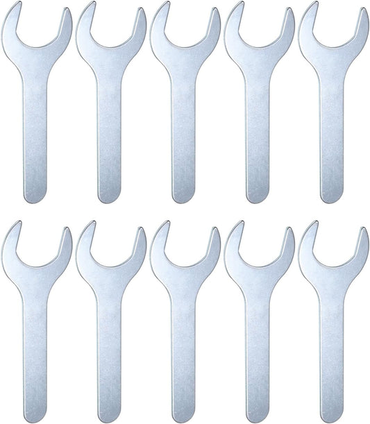 HARFINGTON 10pcs Small Open End Wrench 30x138x2.2mm Metric U-Shaped Single Open Ended Spanner Super Thin Flat Head Galvanizing Wrench for Automotive Repair Furniture Assembly