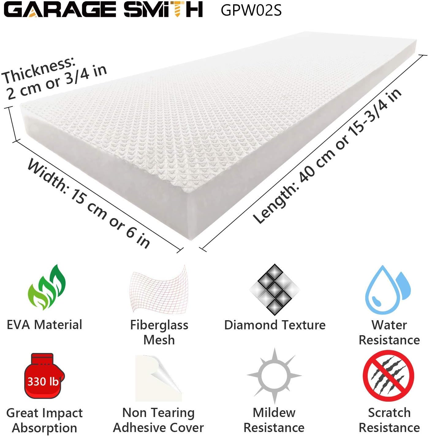 AMPULLA Garage Wall Protector Car Door Protectors, Designed in Germany (4-Pack White)