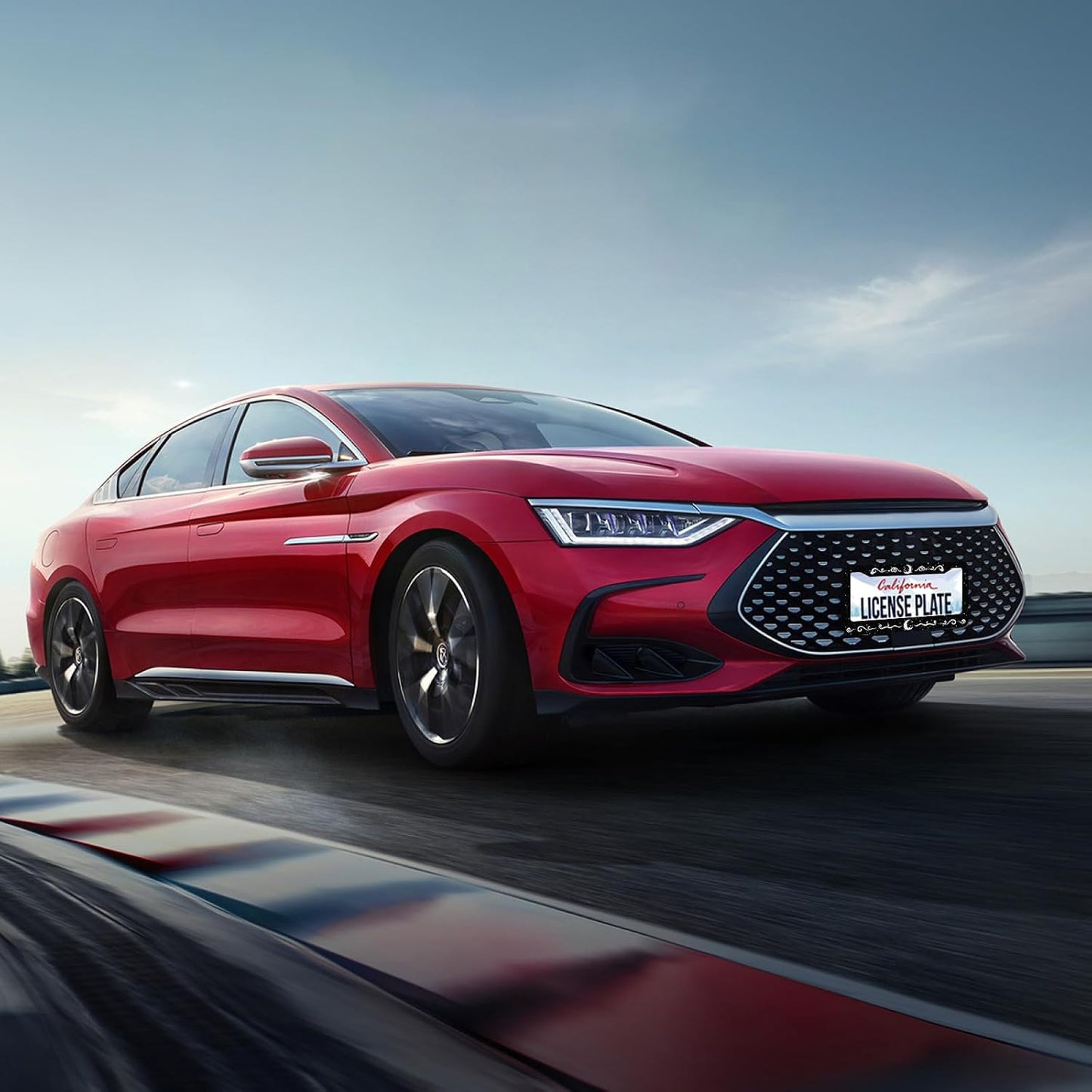 Moon License Plate Frame Stars Waves Starry Sky License Plate Stainless Steel Funny License Plate Holder Galaxy Car Accessory with Screws Car Decoration 12.3" x 6.3" for Men Women