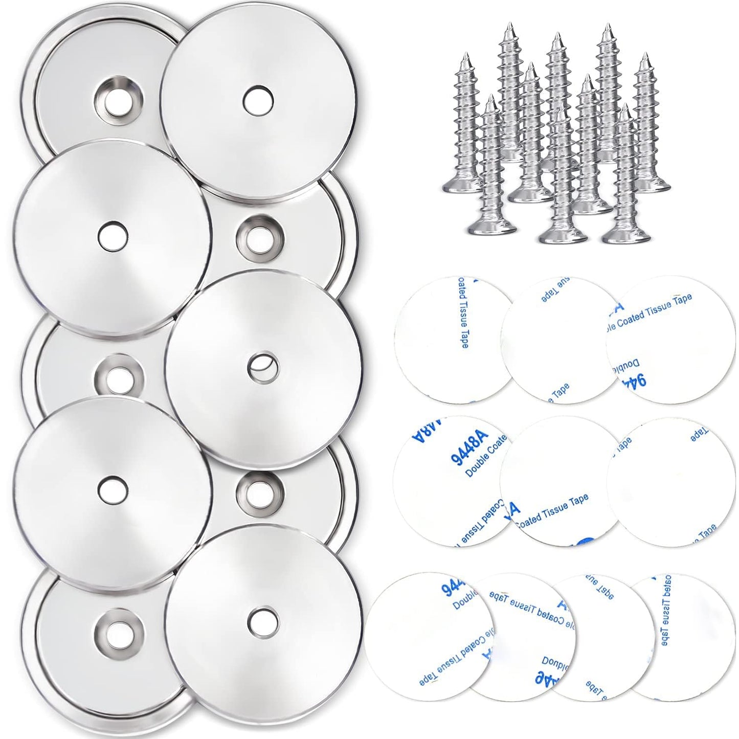 LOVIMAG Neodymium Cup Magnets, 110lb+ Strong, Heavy Duty, Rare Earth, Round Base, Pack of 12