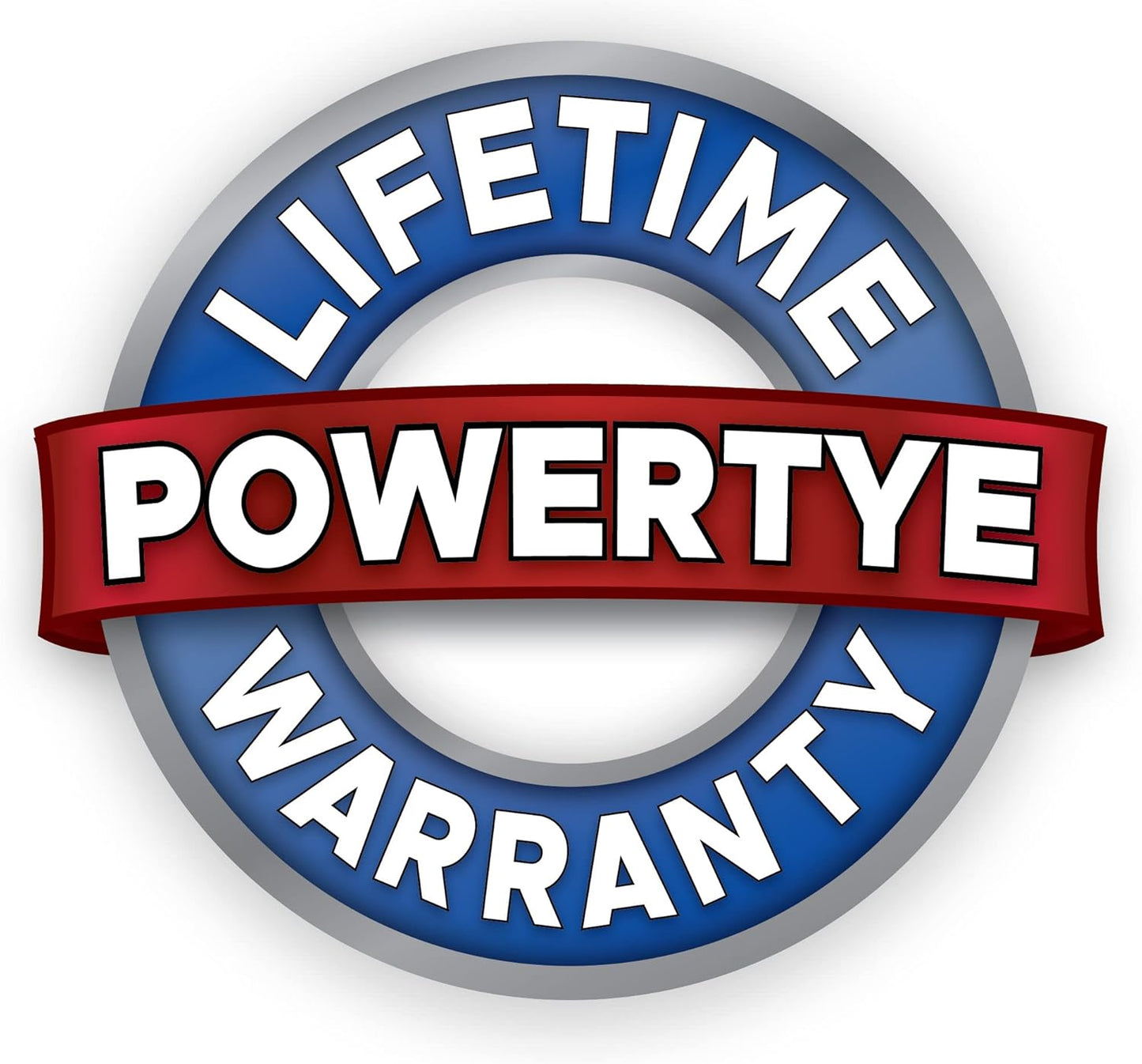 PowerTye - Made in USA - Heavy Duty Ratchet Tie Down Straps with Carabiner Hooks, Soft-Tye & Storage Bag, for Motorcycle, ATV, Trailer & Cargo, 1,000 lb WLL, 1.5 inch x 6.5ft Long, Black/Black (Pair)