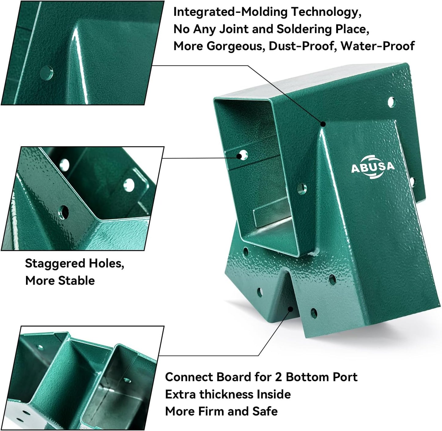 Heavy Duty Swing Sets Brackets Including 2 A-Frame Swing Set Brackets and 4 Swing Hangers for Playground Equipment Mounting Parts Hardware Included (Green)