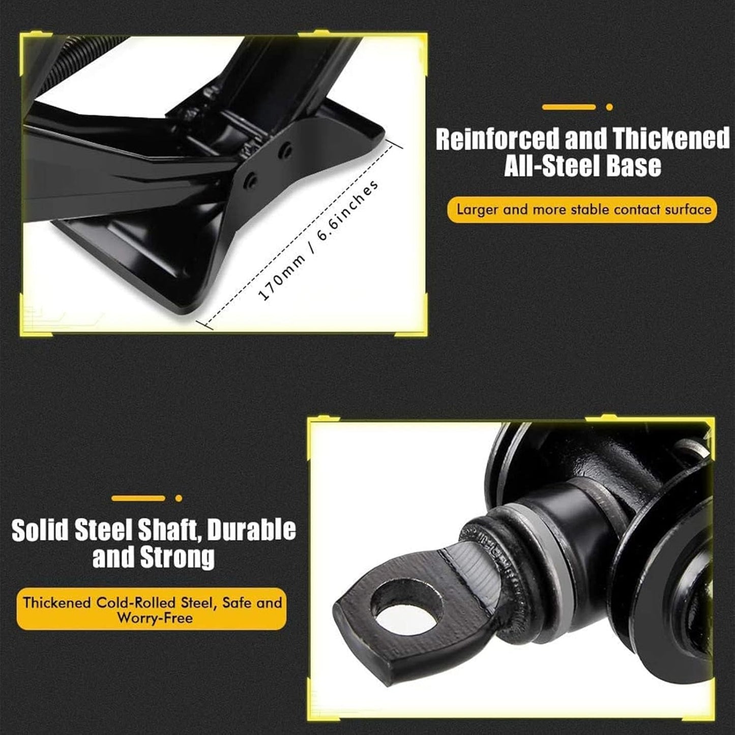 Scissor Jack for Car-2.0Ton(4409lbs) 丨Car Jack Kit-Tire Jack丨Portable,丨deal for SUV and Auto-with Crank Handle丨Heavy Duty Material,Black