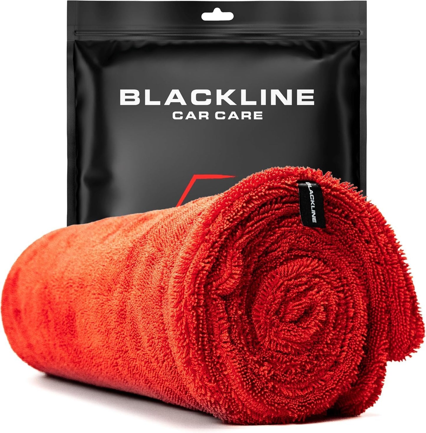 Blackline Car Drying Towel - 2ft x 3ft XL-Popular Pick Among Detailing Pros - 1300 GSM Microfiber Towel - Absorbs Over 8lbs of Water - Leaves No Streaks, Spots or Scratches - Dries an Entire Car