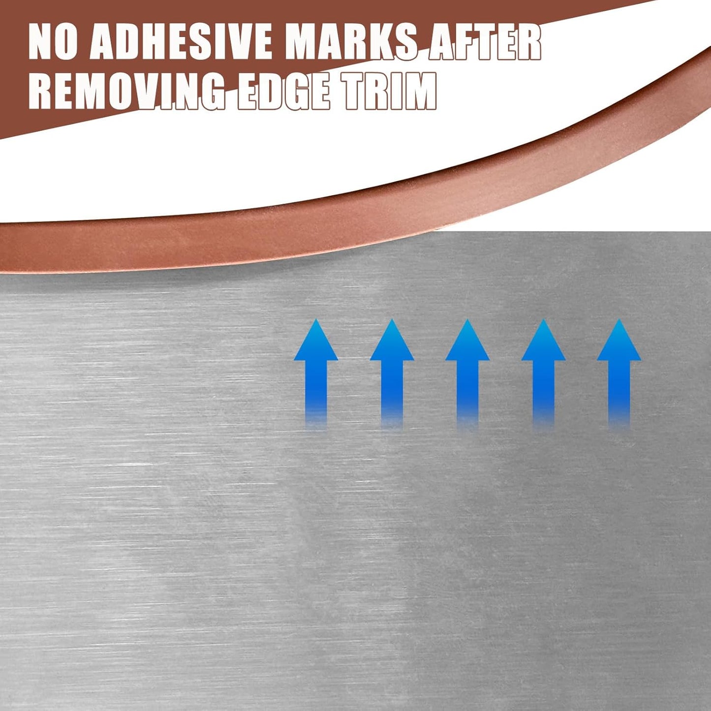 Rubber Edge Trim, Flexible Edge Trim for Sharp Edge, 5/16"(8.0mm) U Channel Edge Protector, Self Adhesive Edge Guards for Plywood, Glass, Flexi-Glass and Mirror, 20Ft, Brown Color