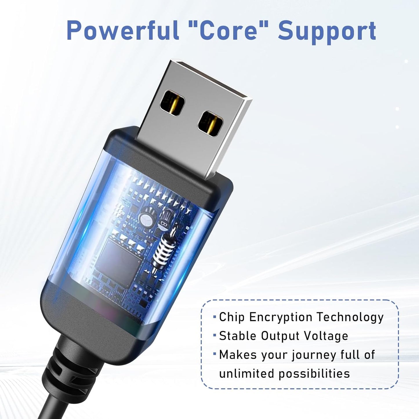 Radar Detector Power Cable, USB to RJ11 DC3.5 Cable,Replacement Radar Detectors Power Cable,for Escort Unide Radenso XP Beltronics Cob'r'a Whistler Radar Detector (DC3.5-9.84FT)