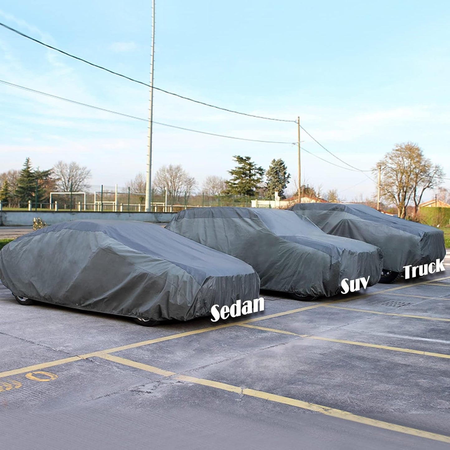 XCAR Ultra Light Waterproof Hatchback and Crossover Car Cover for Automobiles All Weather Protection, Windproof & Breathable, Fits Cars Up to 165"