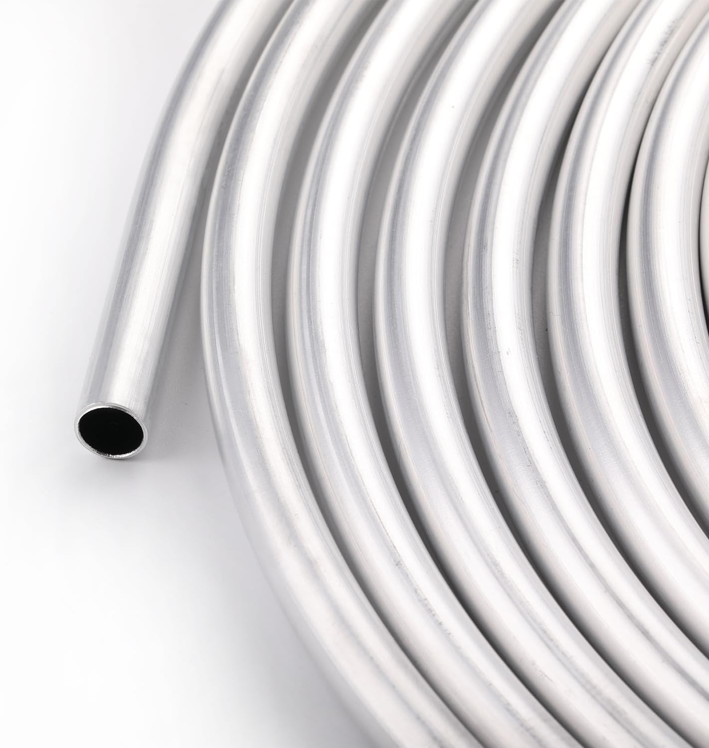 1/4" OD Aluminum Hard Fuel Line Hardline Tube Tubing Coil 10 Feet Roll