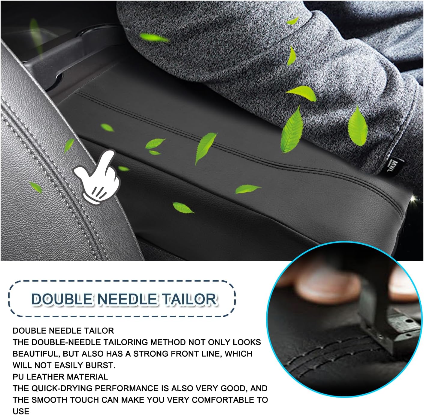 Ruiya 2025 Tahoe/Suburban Center Console Cover, for Chevy 2025 Tahoe/Suburban Accessories Soft Comfy Armrest Lid Cover Compatible with 2021-2025 Chevy Tahoe/Suburban RST/LS/LT/Premier/High Country