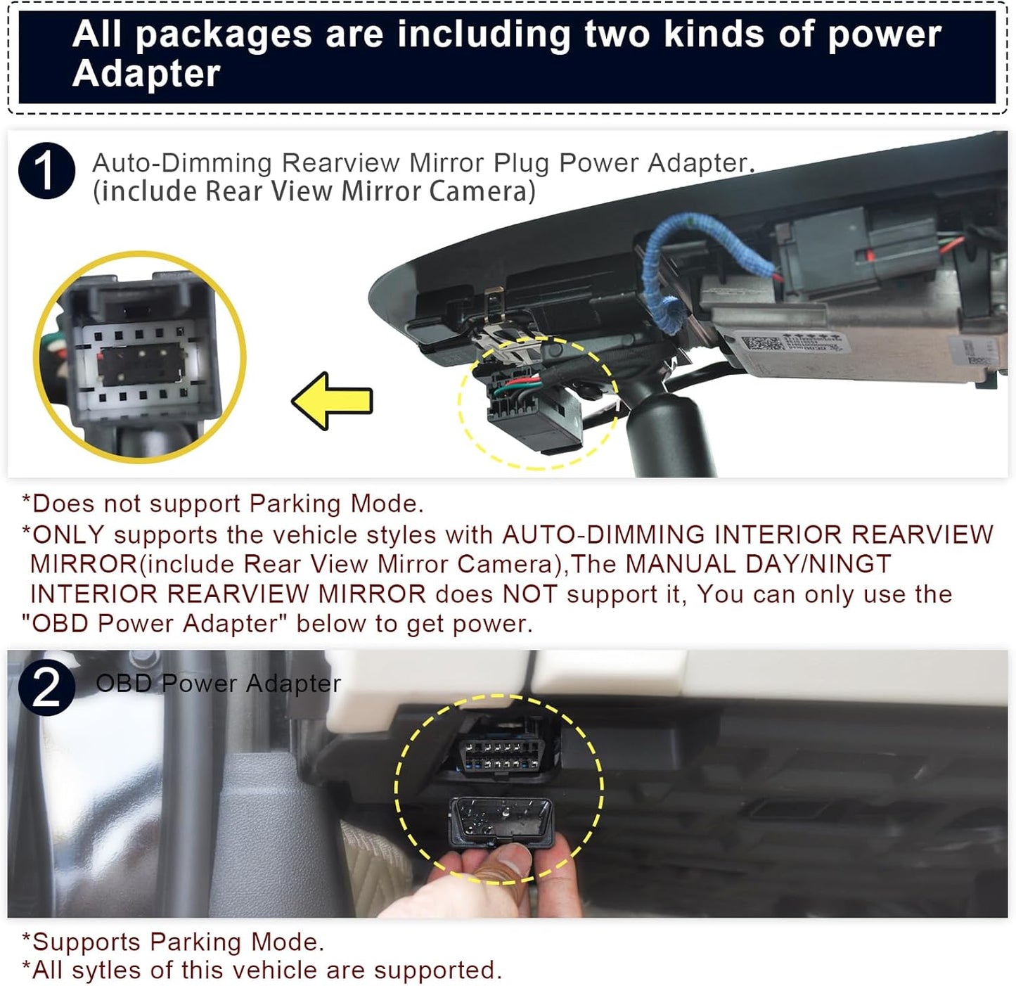 Front 4K & Rear 1080P Dash Cam Custom fit for GMC Yukon, Yukon XL 2023 2024 2025(Model A), SLE SLT AT4 Denali Denali Ultimate, Integrated OEM Look, UHD 2160P Video, G-Sensor, 128GB Card