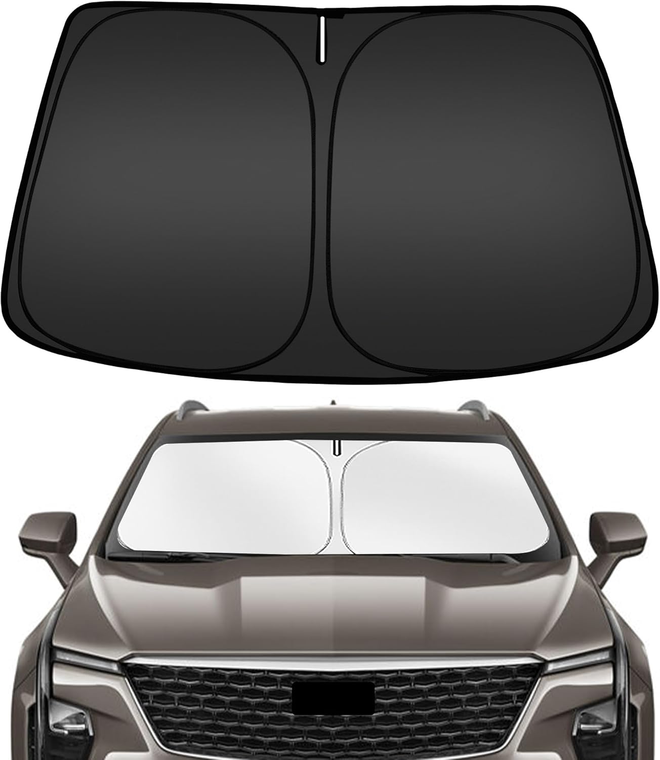 ARISMOTOR Windshield Sun Shade for Cadillac XT4 2019-2025, Custom Fit Foldable Front Window Sunshade Sun Visor Protector, Block UV Rays Keep Your Car Cooler