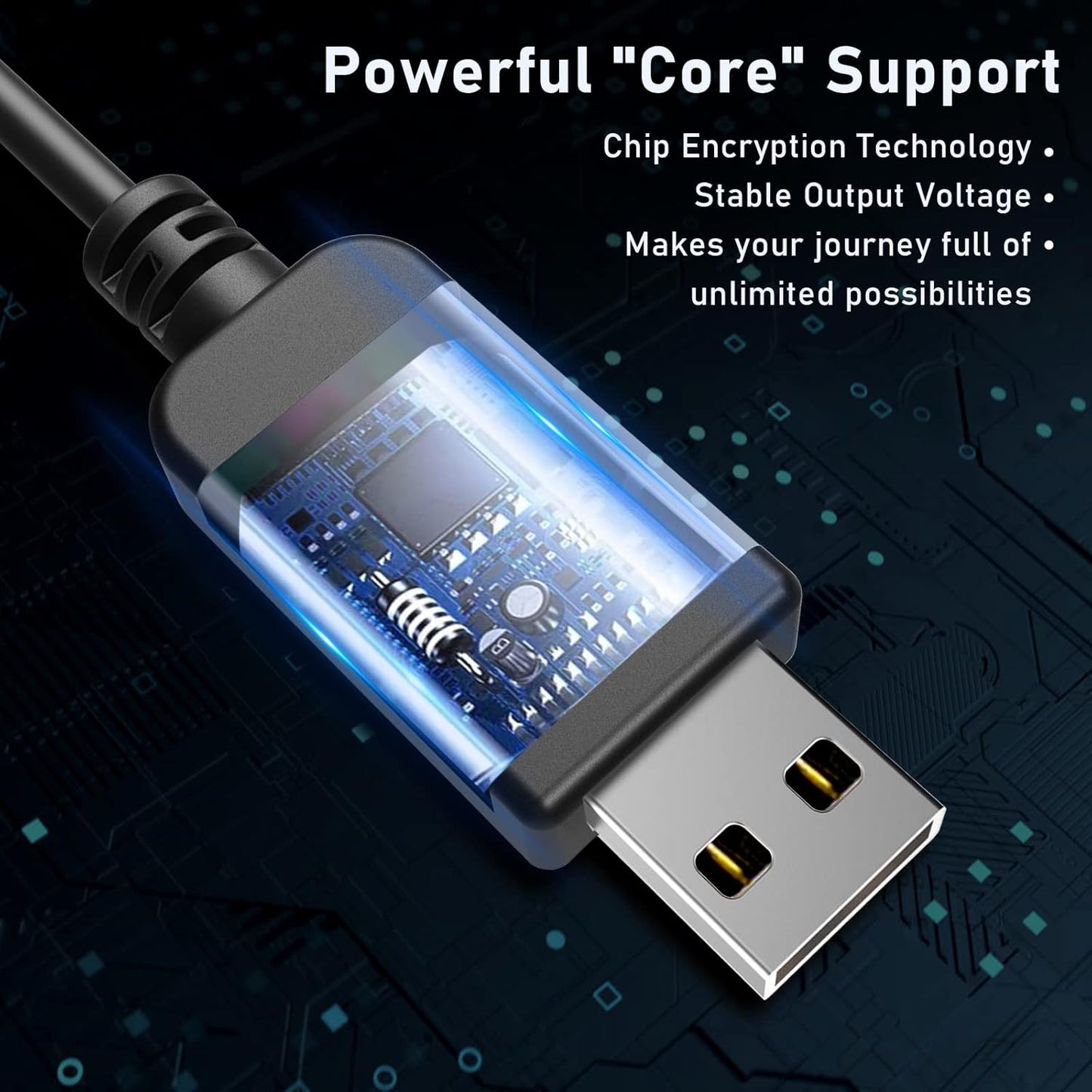 Radar Detector Cable, USB to DC3.5 Plug Cable,for Cobra Whistler Escort Valentine One Uniden Beltronics Radar Detector,Replacement Power Cable for Radar Detectors (DC3.5-6.56ft)