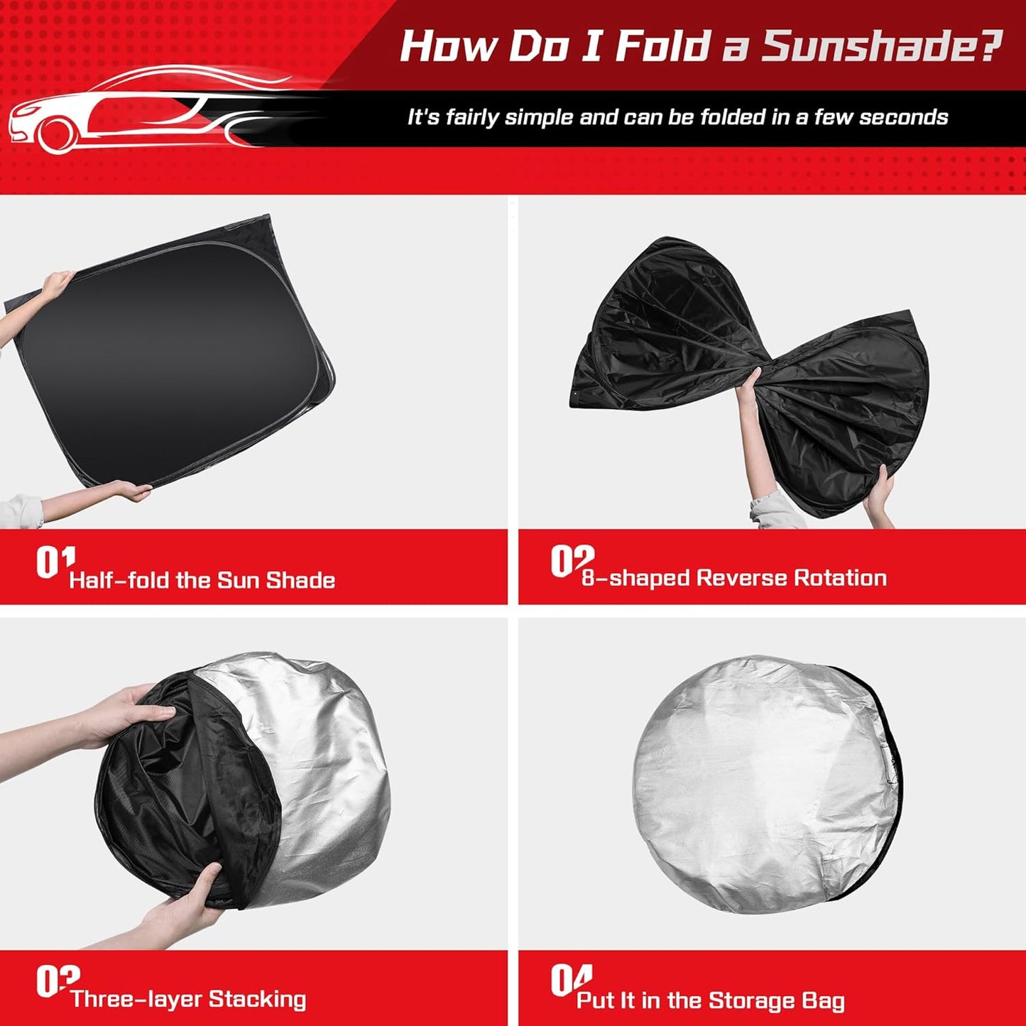 ARISMOTOR Windshield Sun Shade for Mazda CX-30 2019-2025 2026, Custom Fit Foldable Front Window Sunshade Sun Visor Protector, Block UV Rays Keep Your Car Cooler