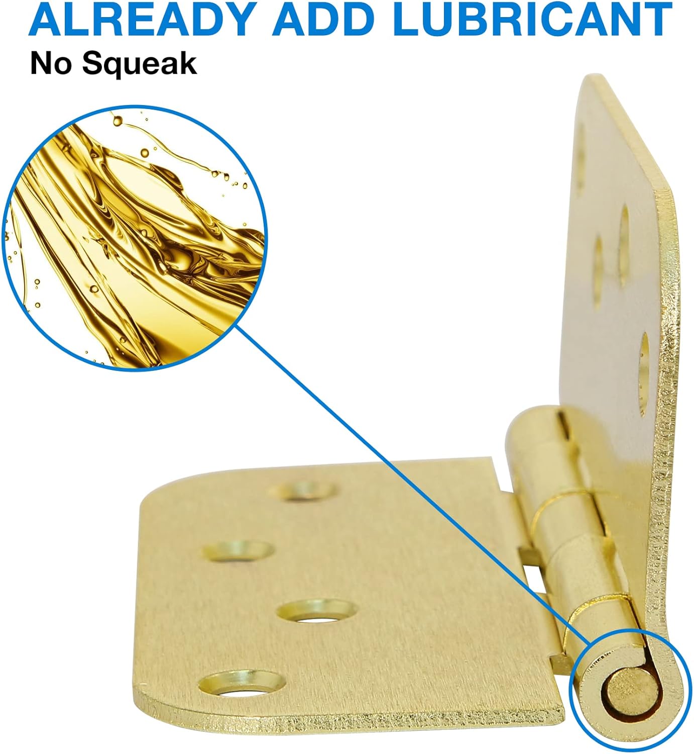 12 Pack 4"x 4 Inch Door Hinges Brass Hardware Gold Exterior Door Hinge 8 Holes 5/8" Heavy Duty Iron Animal Shed Coop Storage Gate Basement Bedroom Office Hotel Door Hinges For Doors Bisagra de puerta