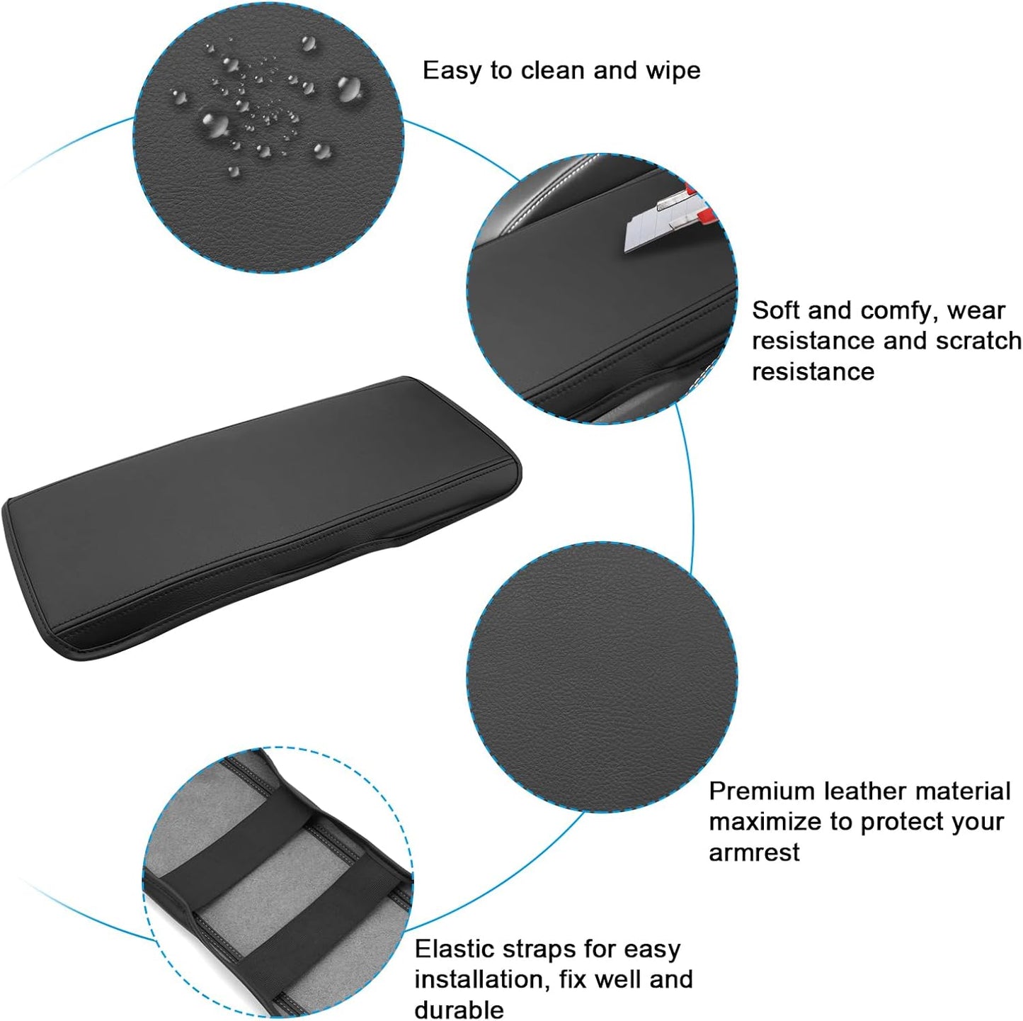 SXCY for 2025 Toyota Camry Armrest Cover for Toyota Camry 2025 Accessories 2025 Camry Center Console Cover 2024 Camry Middle Console Cover (25 Camry Armrest Cover(Black Line))