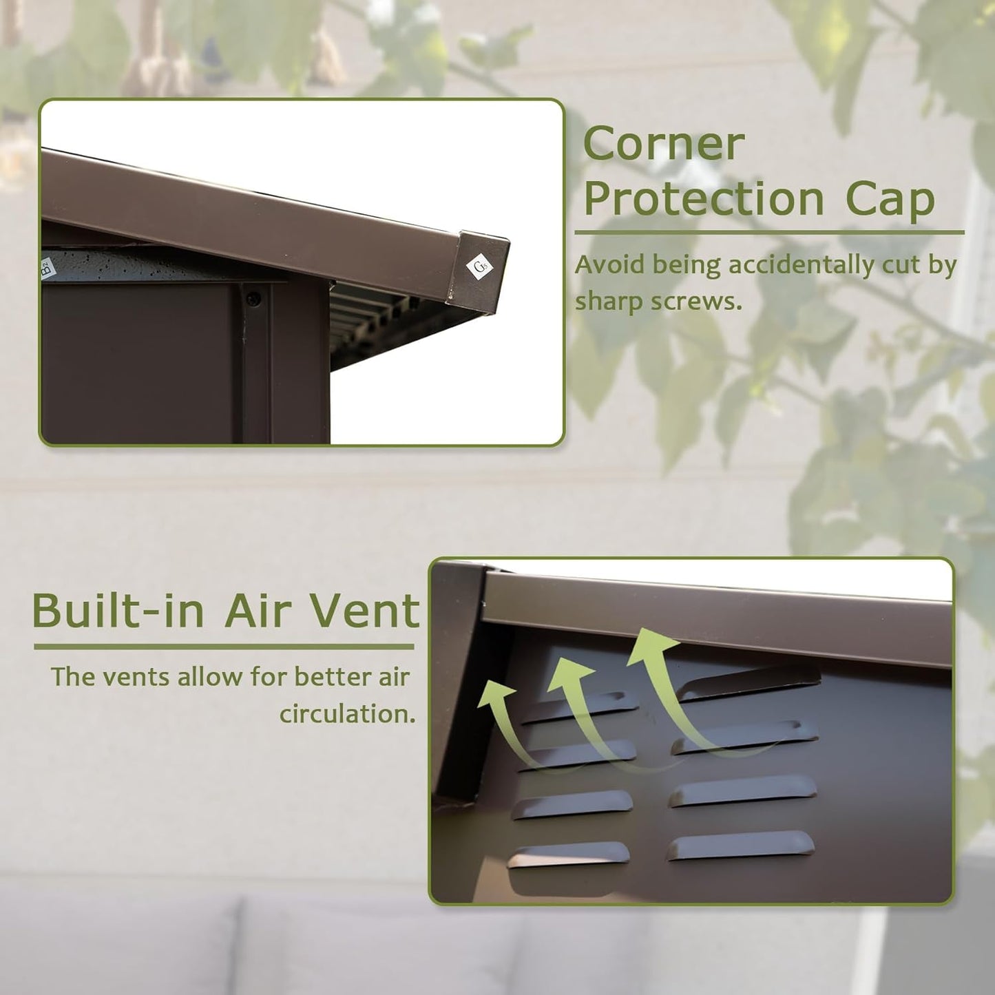 IKERY Metal Storage Shed 6' x 4' with Double Lockable Doors - Garden & Backyard Tool Shed for Bikes, Weather-Resistant - Dark Gray