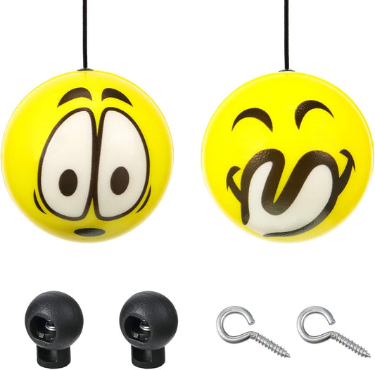 BBTO Double Garage Parking Aid Tennis Tennis Ball for Garage Parking includes Retracting Ball Sensor Assist Solution Car Stop Indicator (6 Pieces)