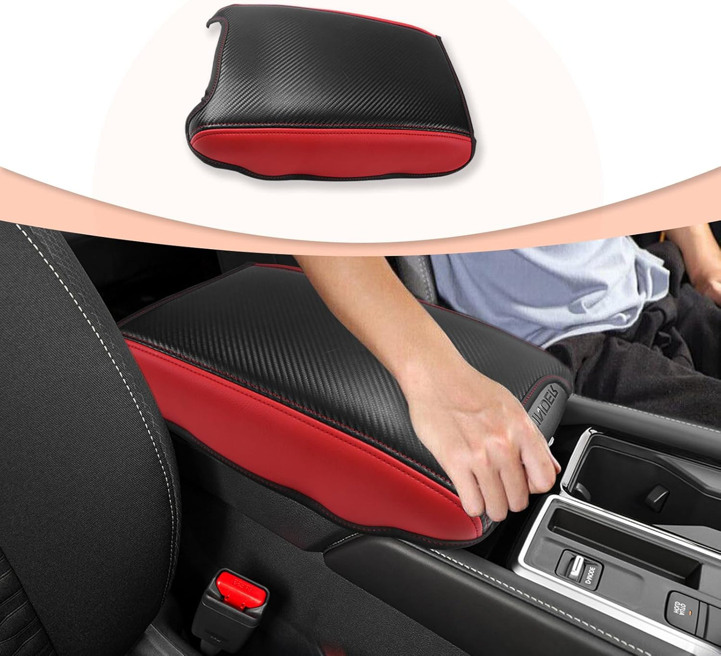 CDEFG for Nissan Pathfinder 2022-2025 Center Console Cover Armrest Box Cover for Pathfinder (S, SV, SL, Rock Creek, Platinum) 2022 2023 2024 2025 Accessories Console Arm Rest Protector