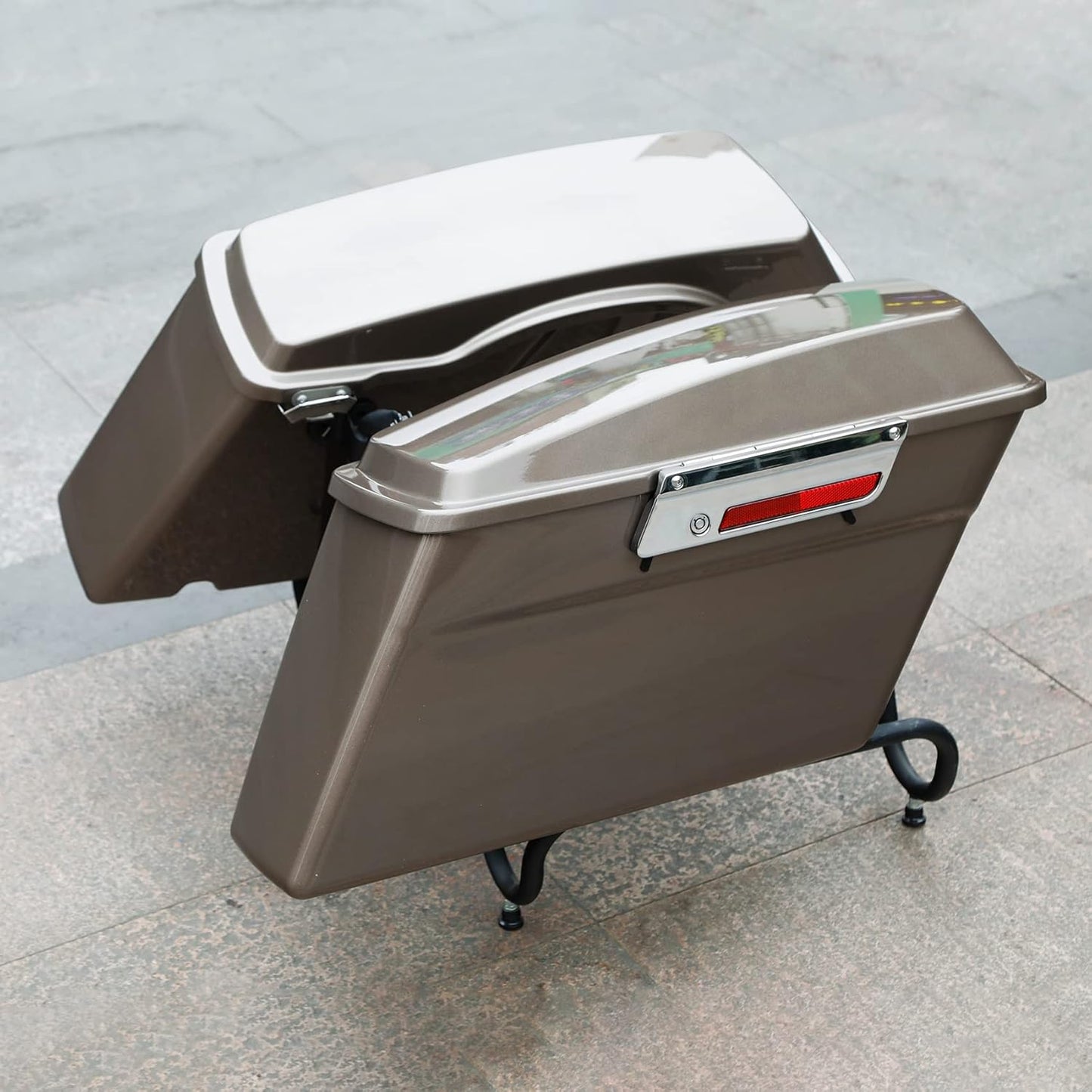 Green-L Hard Saddlebags Fit for Harley Touring Electra Glide Street Glide Road Glide King 1994-2013