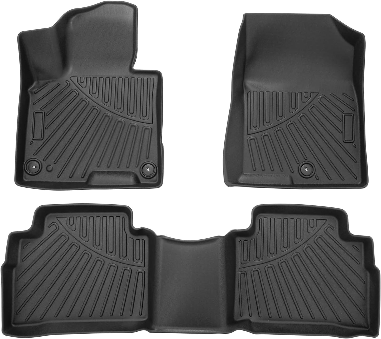 Powerty Floor Mats for 2023-2025 Kia Sportage (Non-Hybrid) Accessories All Weather Floor Liner 3D TPE 1st & 2nd Row Floor Mat Heavy-Duty Floor Liners