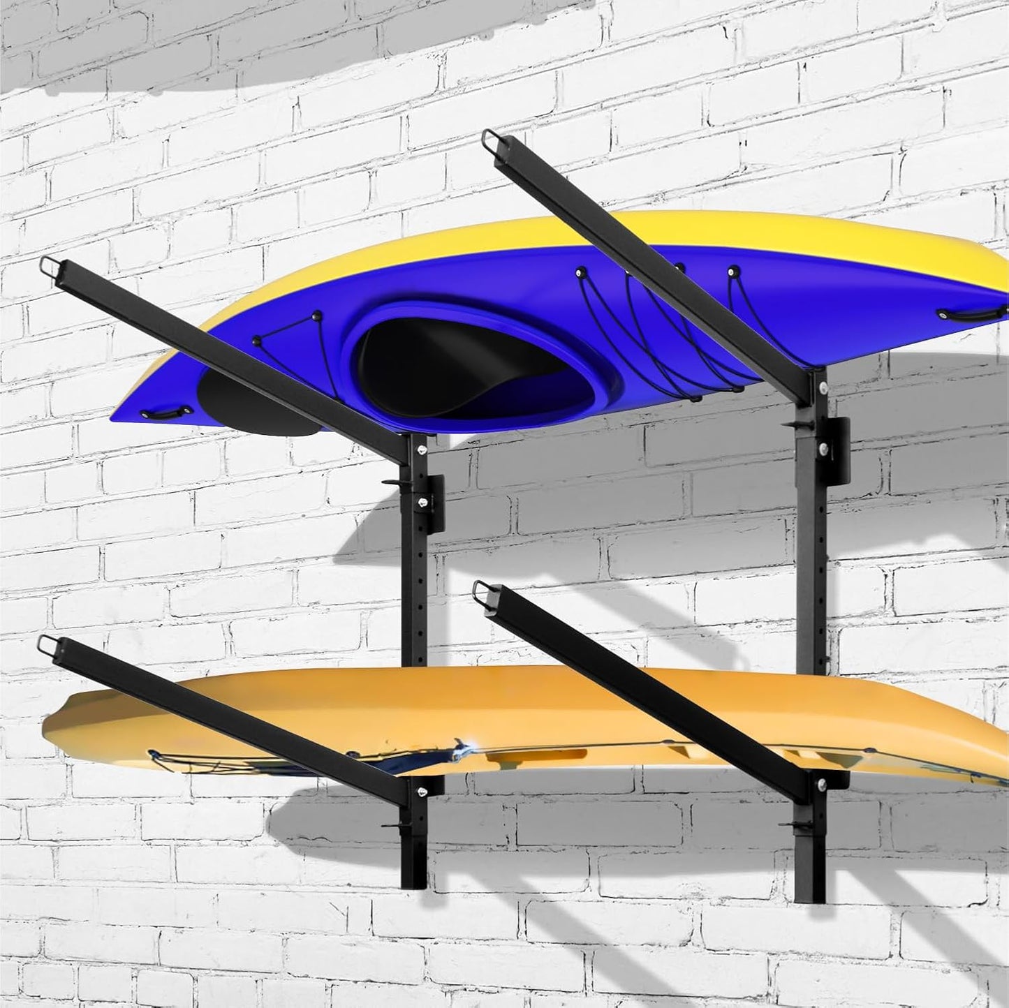 Kayak Storage Rack, Heavy Duty Freestanding Sup Storage Stand for Outdoor Use, Storage Rack for Kayaks, SUPs, Canoe and Paddleboard,…