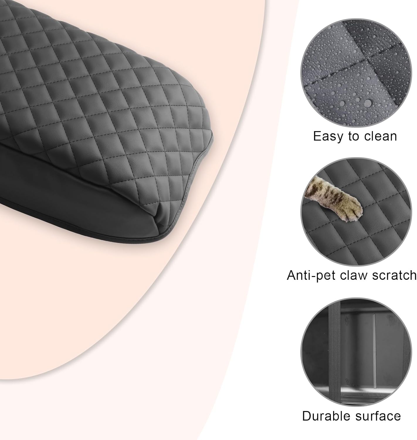 CDEFG for Honda Accord 2023-2025 Center Console Cover Armrest Box Cover for Accord (LX,SE) 2023 2024 2025 Accessories Console Arm Rest Protector