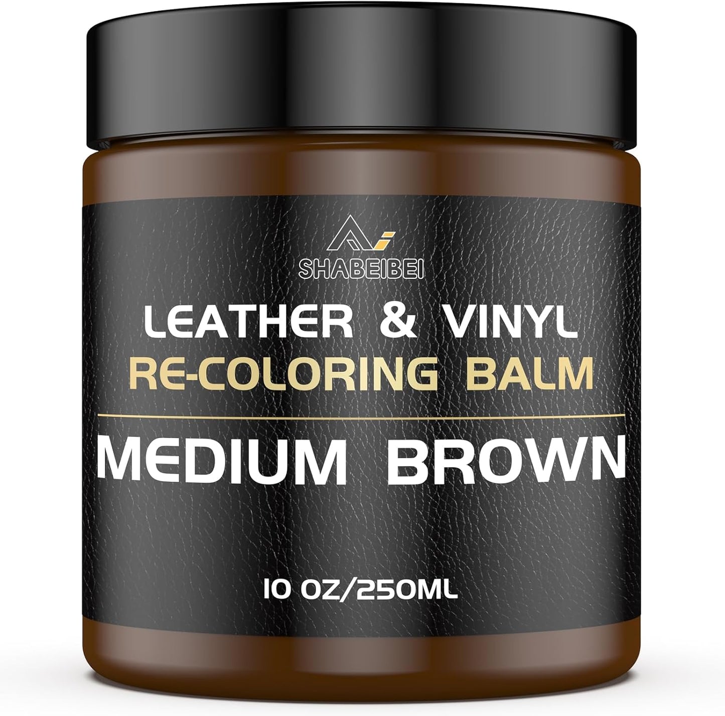 Leather Recoloring Balm,10oz Leather Color Restorer Leather Repair Kit for Furniture Car Leather Scratch Remover, Medium Brown Leather Color Restorer for Couches,Leather Dye Paint for Faded