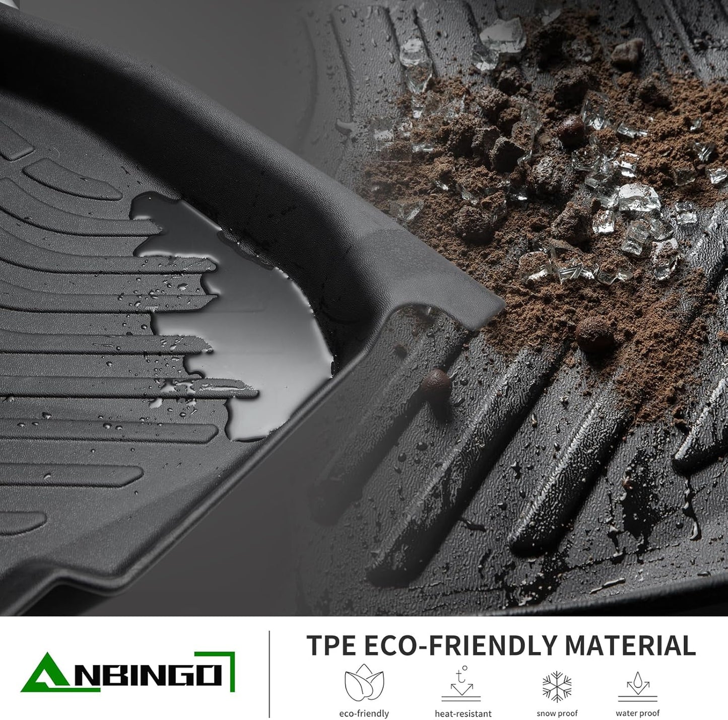 ANBINGO®Floor Mats Fit for Nissan Murano 2024-2017.5&Cargo Liners All Weather Mats for Murano TPE Car Mat Rugs for Nissan Murano Rubber Trunk Carpet for Murano Automotive Accessories