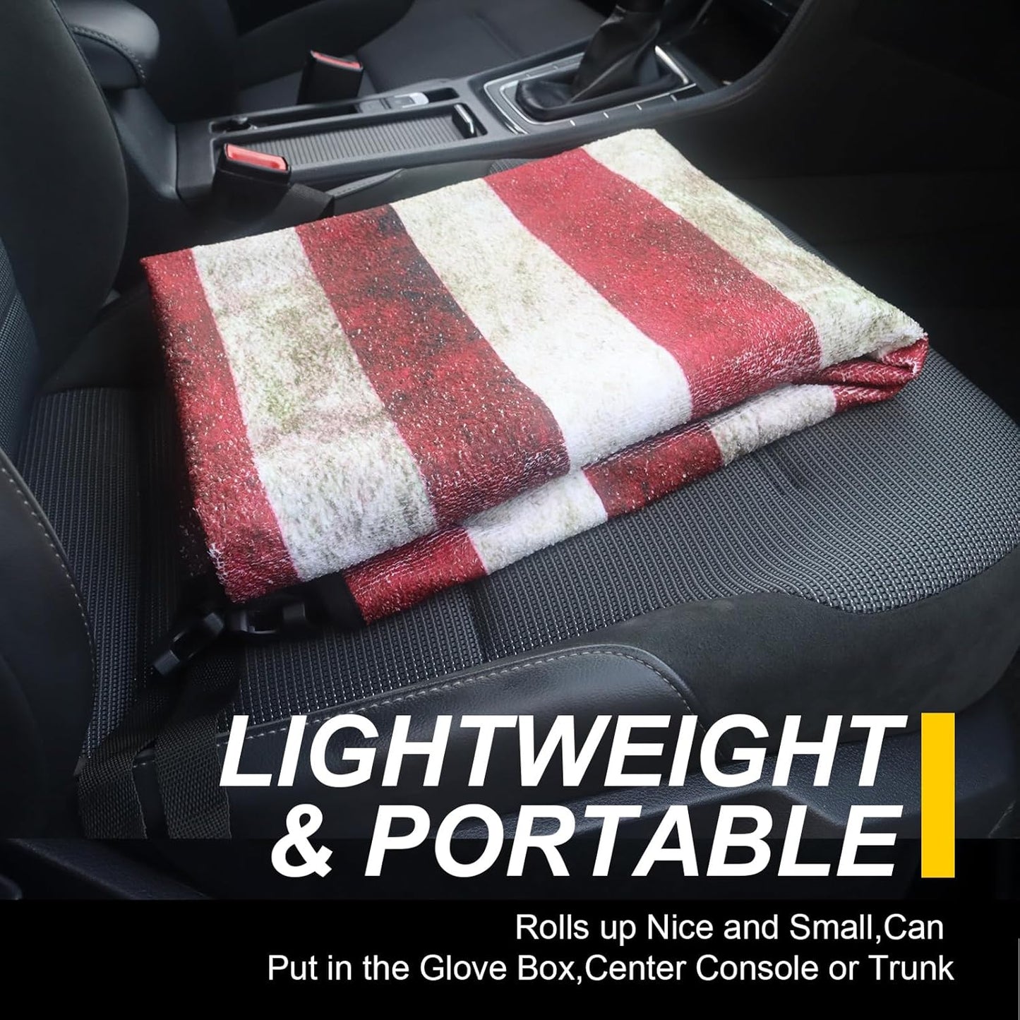 Back Seat Cover for Car Trucks Van SUV,Waterproof Rear Bench Towel Seat Covers for Dogs and Kids,Automotive Backseat Protector (American Flag)