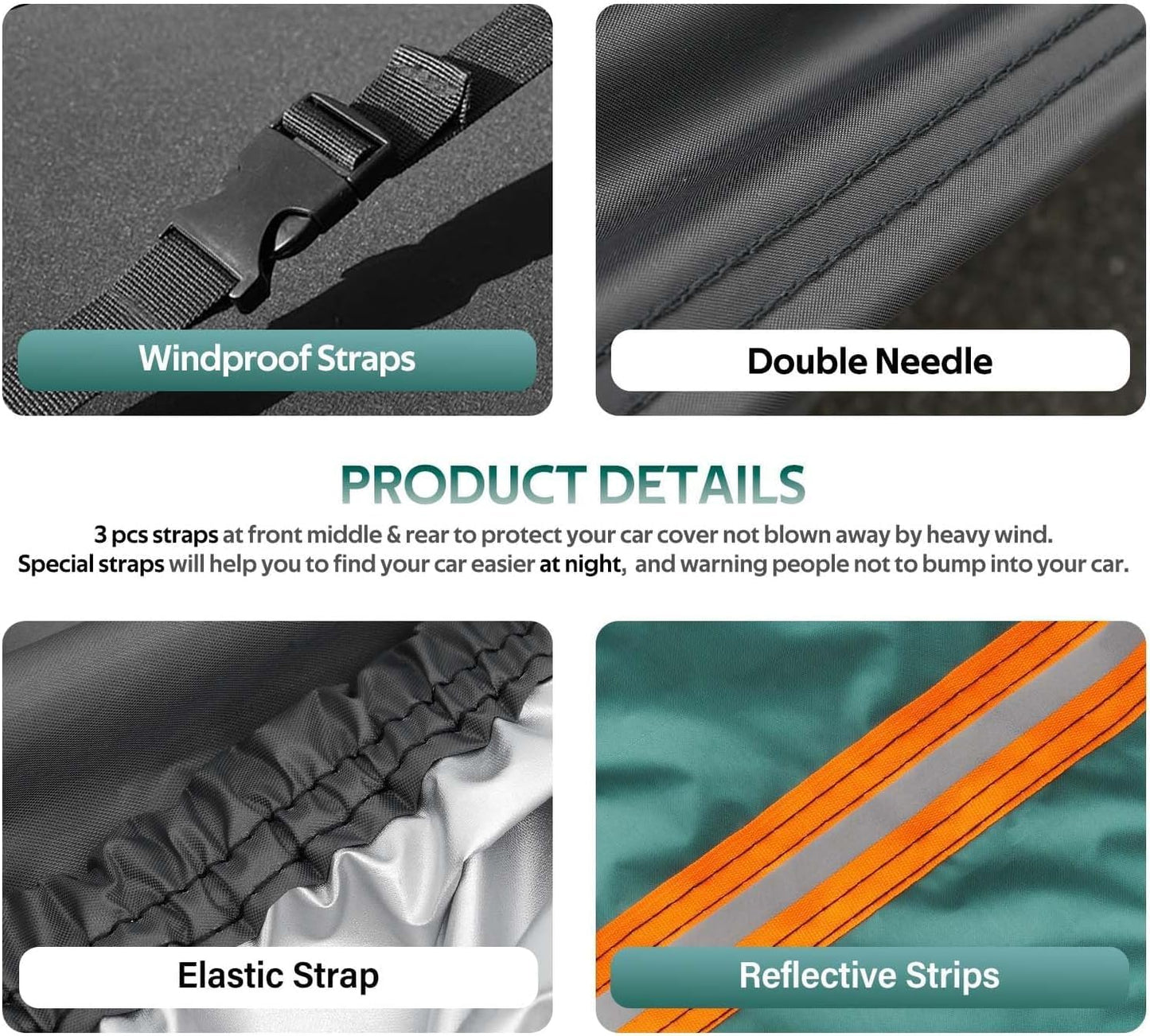 SUV Car Cover Custom Fit for Subaru Outback(1994-2025), Waterproof All Weather for Automobiles, Outdoor Full Cover with Windproof Clip Straps