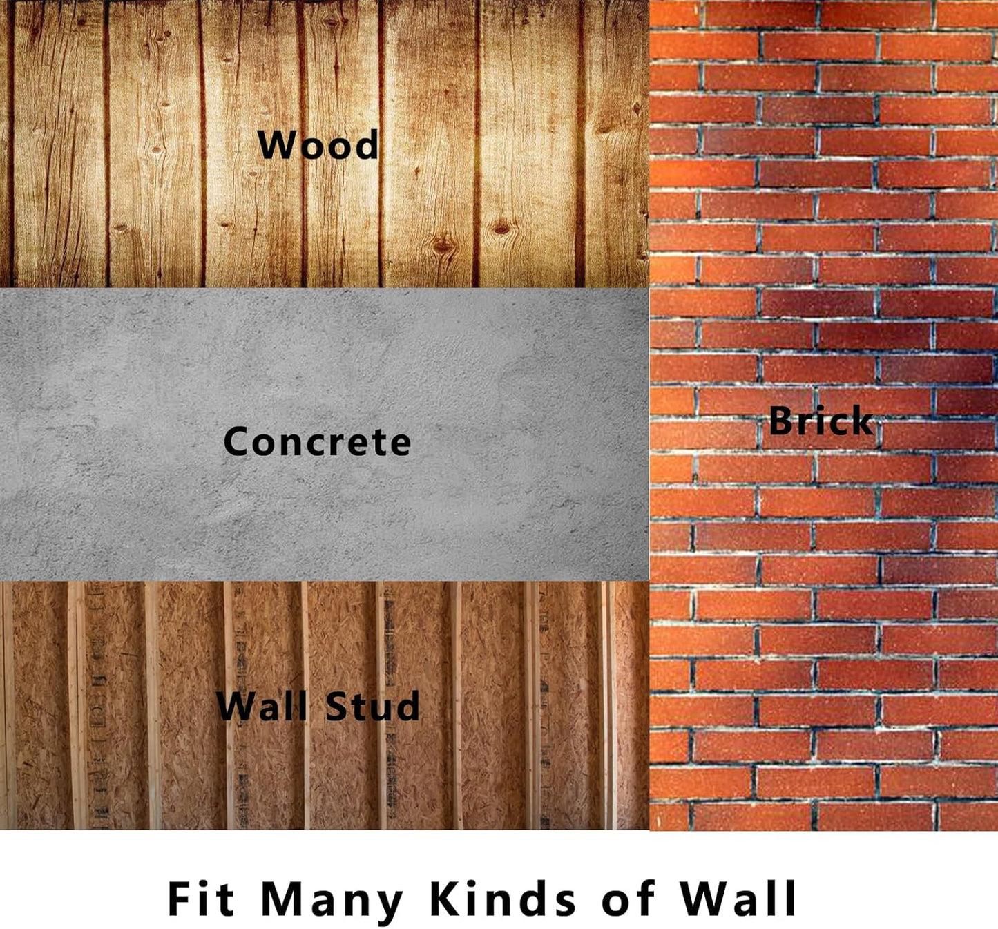 Heavy-Duty Ladder Hanger-Wall Mount Ladder Hook-Garage Wall Wheelbarrow Hangers-4 Pack